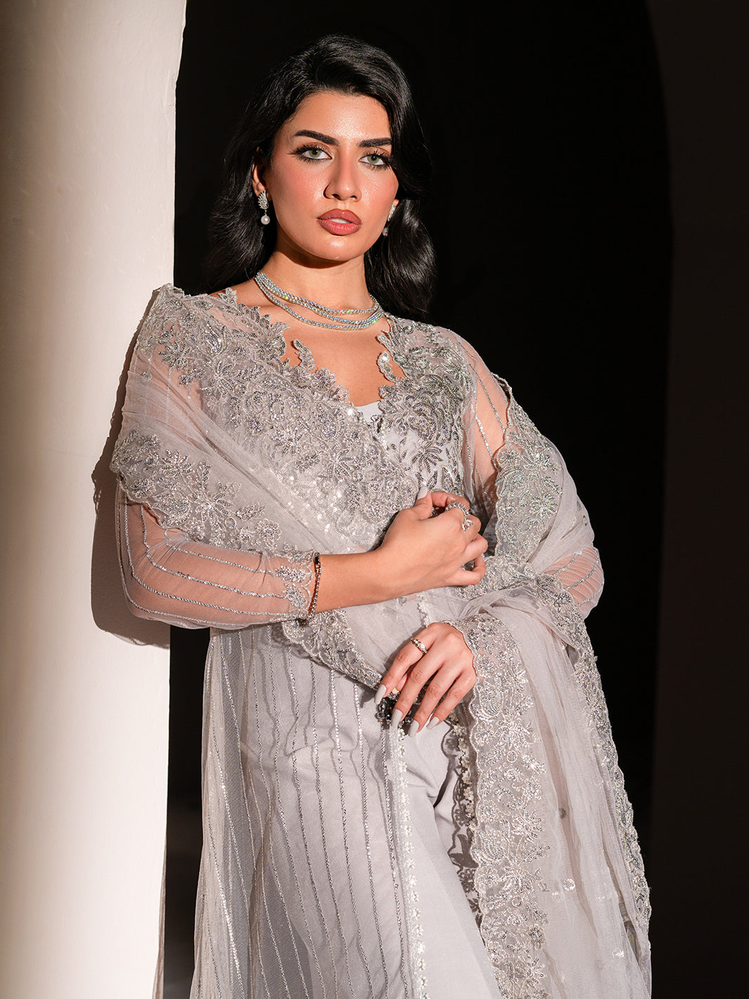 Izel | Stardust Luxury Collection | SLC-005-Aura - by - Libasekhas UK - Registered Vendor of : Izel - 100% Original Designer Dresss