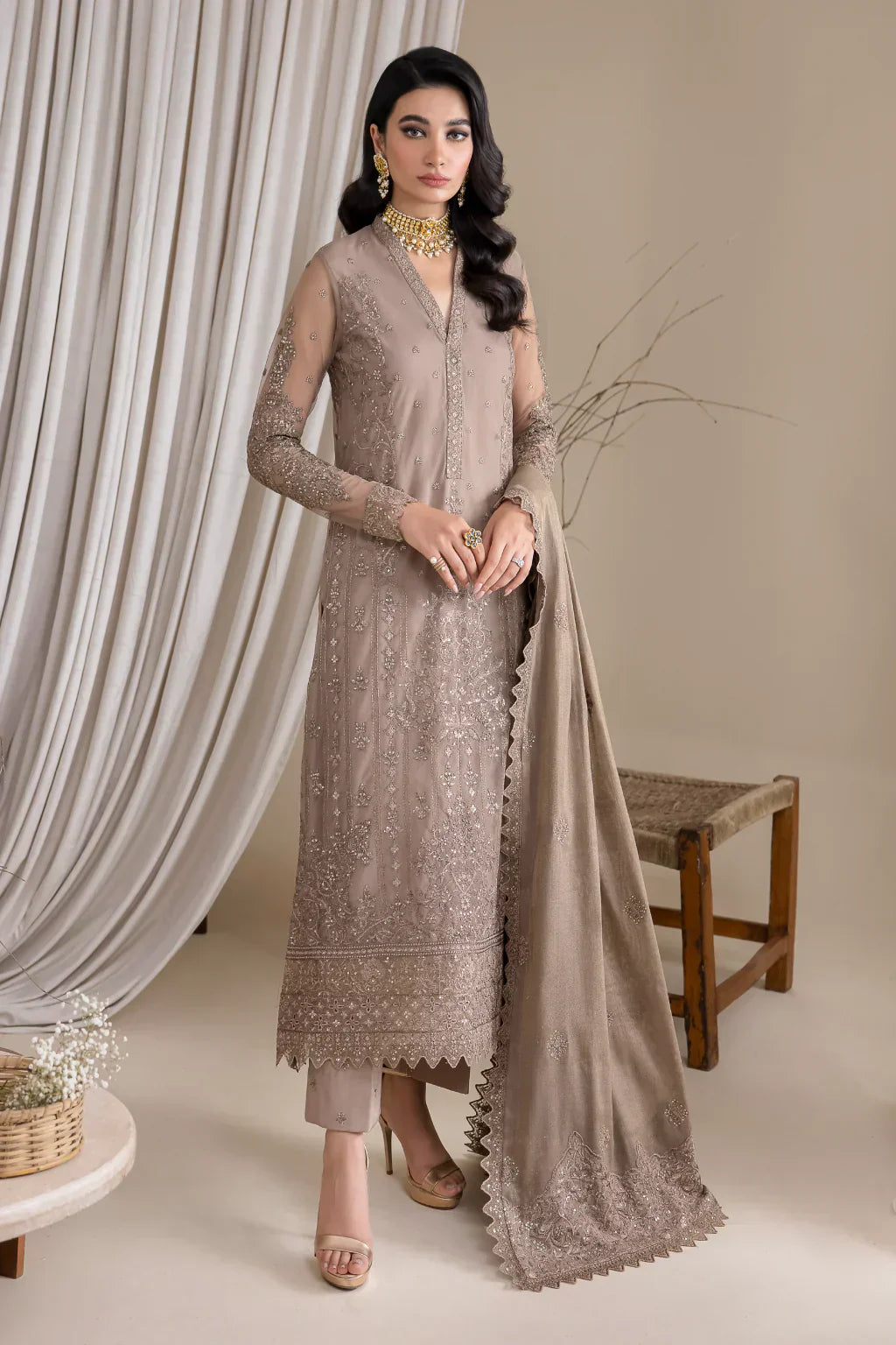 Iznik | Chinnon Chiffon | CC-30 VANESSA - by - Libasekhas UK - Registered Vendor of : Iznik - 100% Original Designer Dresss