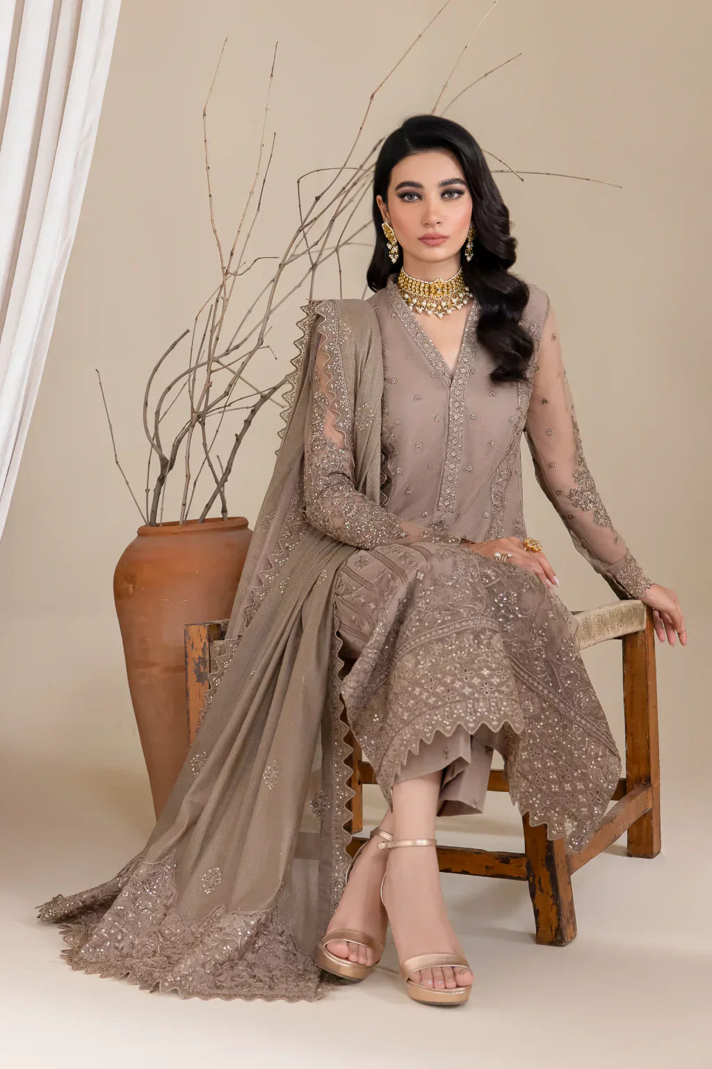 Iznik | Chinnon Chiffon | CC-30 VANESSA - by - Libasekhas UK - Registered Vendor of : Iznik - 100% Original Designer Dresss