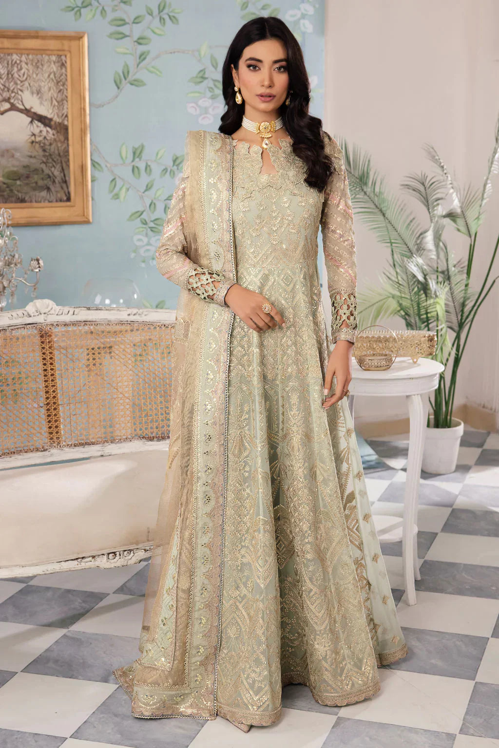 Iznik | Chinnon Chiffon | CC-33 QIANA - by - Libasekhas UK - Registered Vendor of : Iznik - 100% Original Designer Dresss