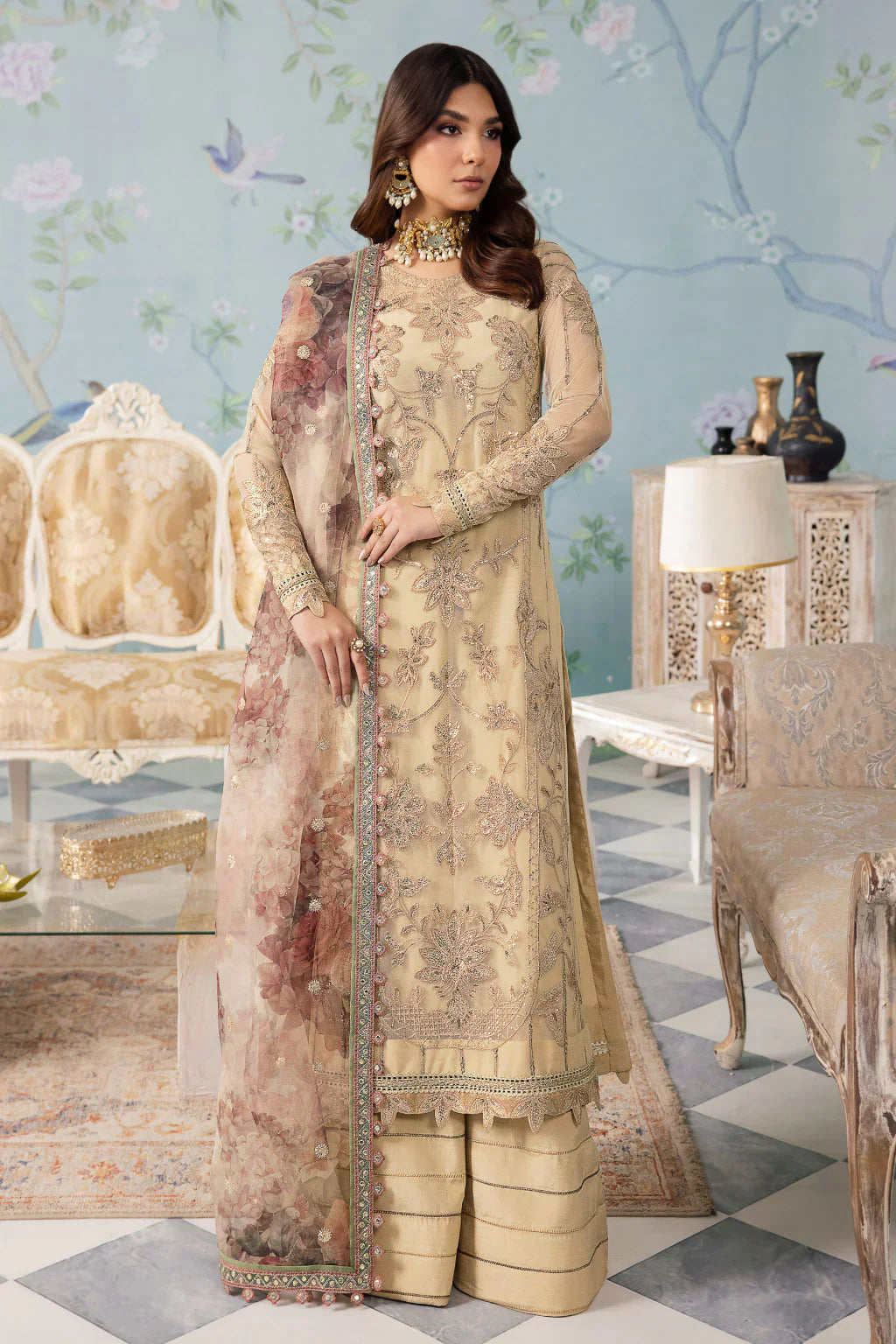 Iznik | Chinnon Chiffon | CC-31 ALYA - by - Libasekhas UK - Registered Vendor of : Iznik - 100% Original Designer Dresss