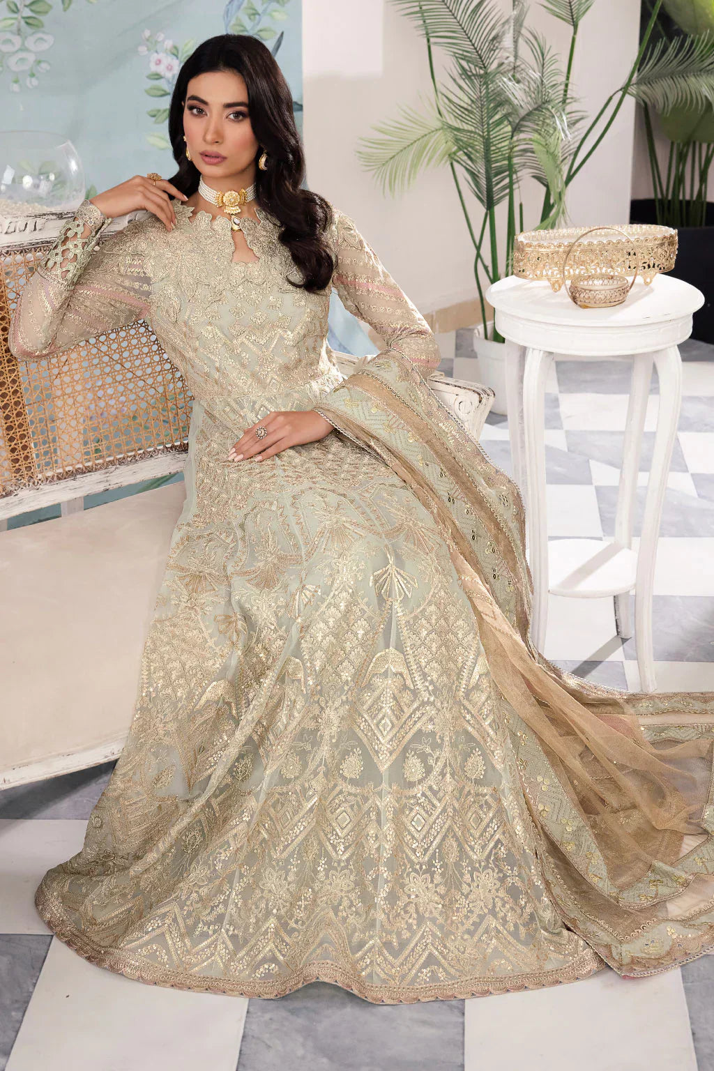Iznik | Chinnon Chiffon | CC-33 QIANA - by - Libasekhas UK - Registered Vendor of : Iznik - 100% Original Designer Dresss