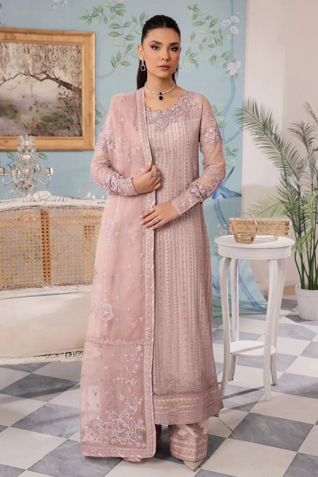 Iznik | Chinnon Chiffon | CC-39 BAREEN - by - Libasekhas UK - Registered Vendor of : Iznik - 100% Original Designer Dresss