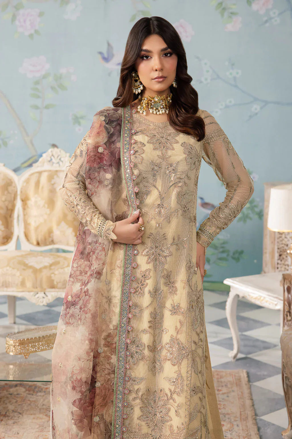 Iznik | Chinnon Chiffon | CC-31 ALYA - by - Libasekhas UK - Registered Vendor of : Iznik - 100% Original Designer Dresss