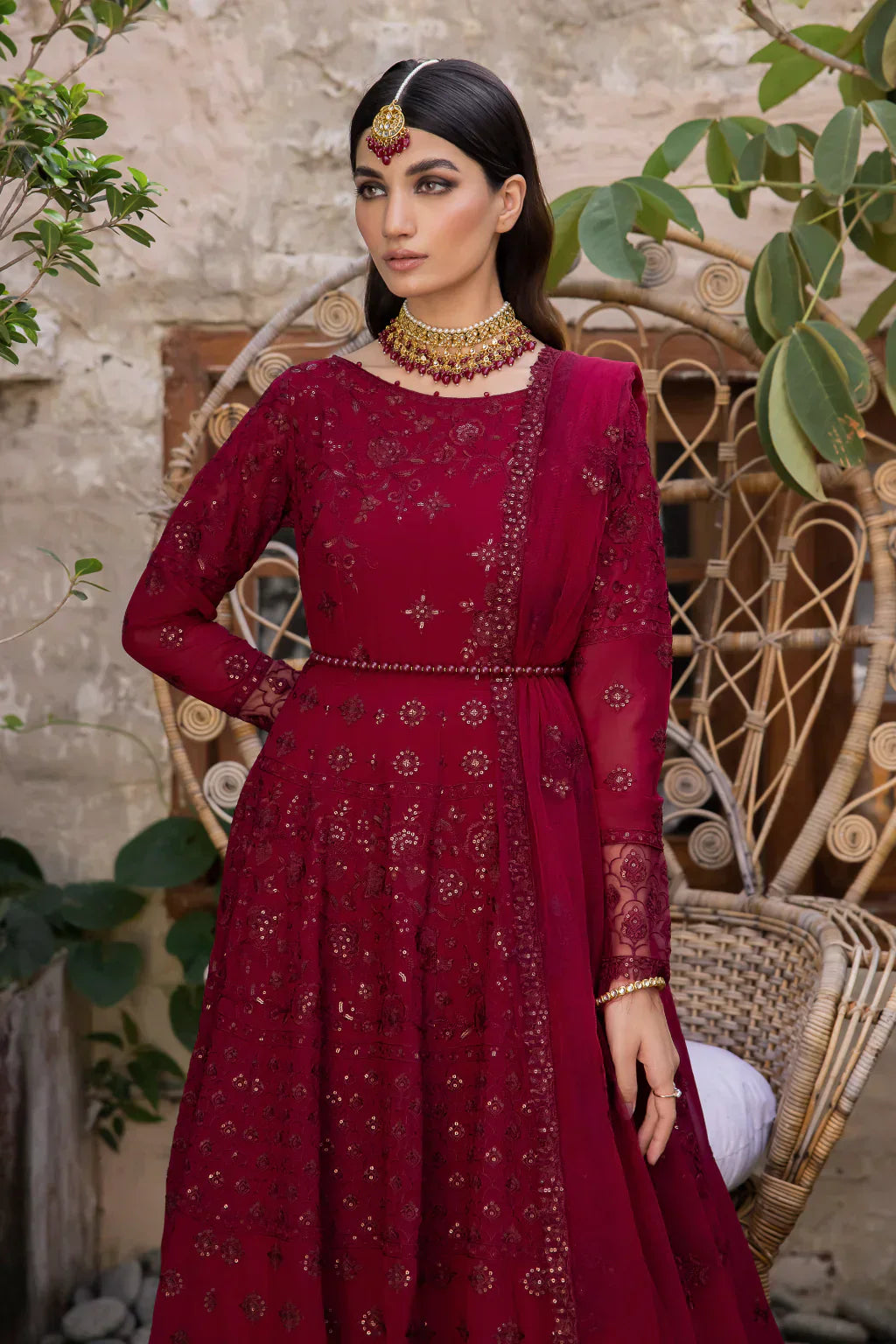Iznik | Chinnon Chiffon | CC-29 ROSALIE - by - Libasekhas UK - Registered Vendor of : Iznik - 100% Original Designer Dresss