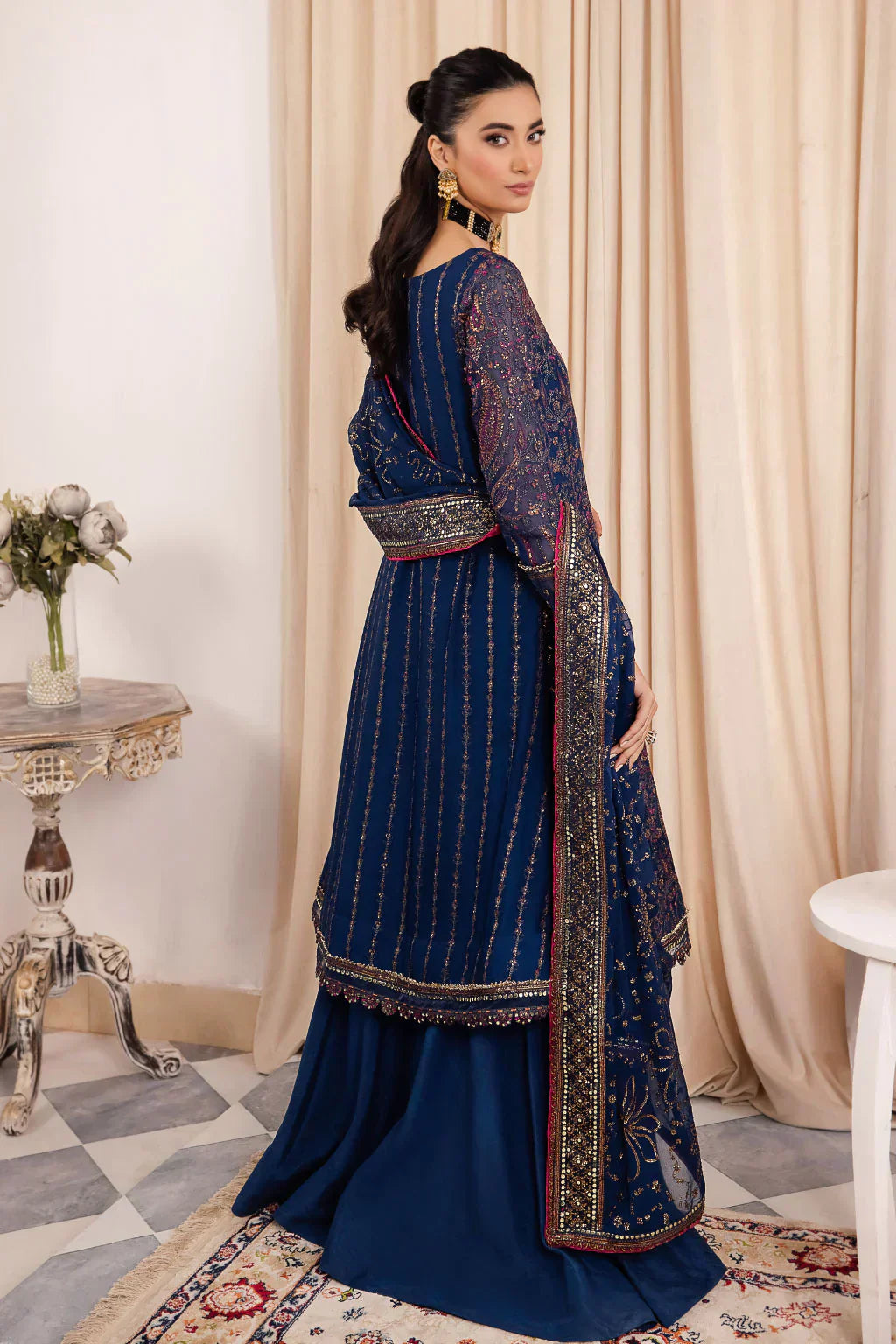 Iznik | Chinnon Chiffon | CC-34 ASHAH - by - Libasekhas UK - Registered Vendor of : Iznik - 100% Original Designer Dresss