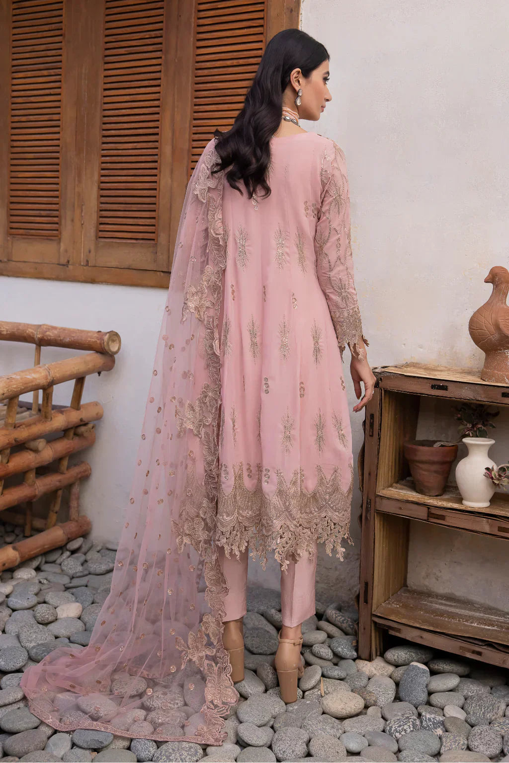 Iznik | Chinnon Chiffon | CC-22 ORIANA - by - Libasekhas UK - Registered Vendor of : Iznik - 100% Original Designer Dresss