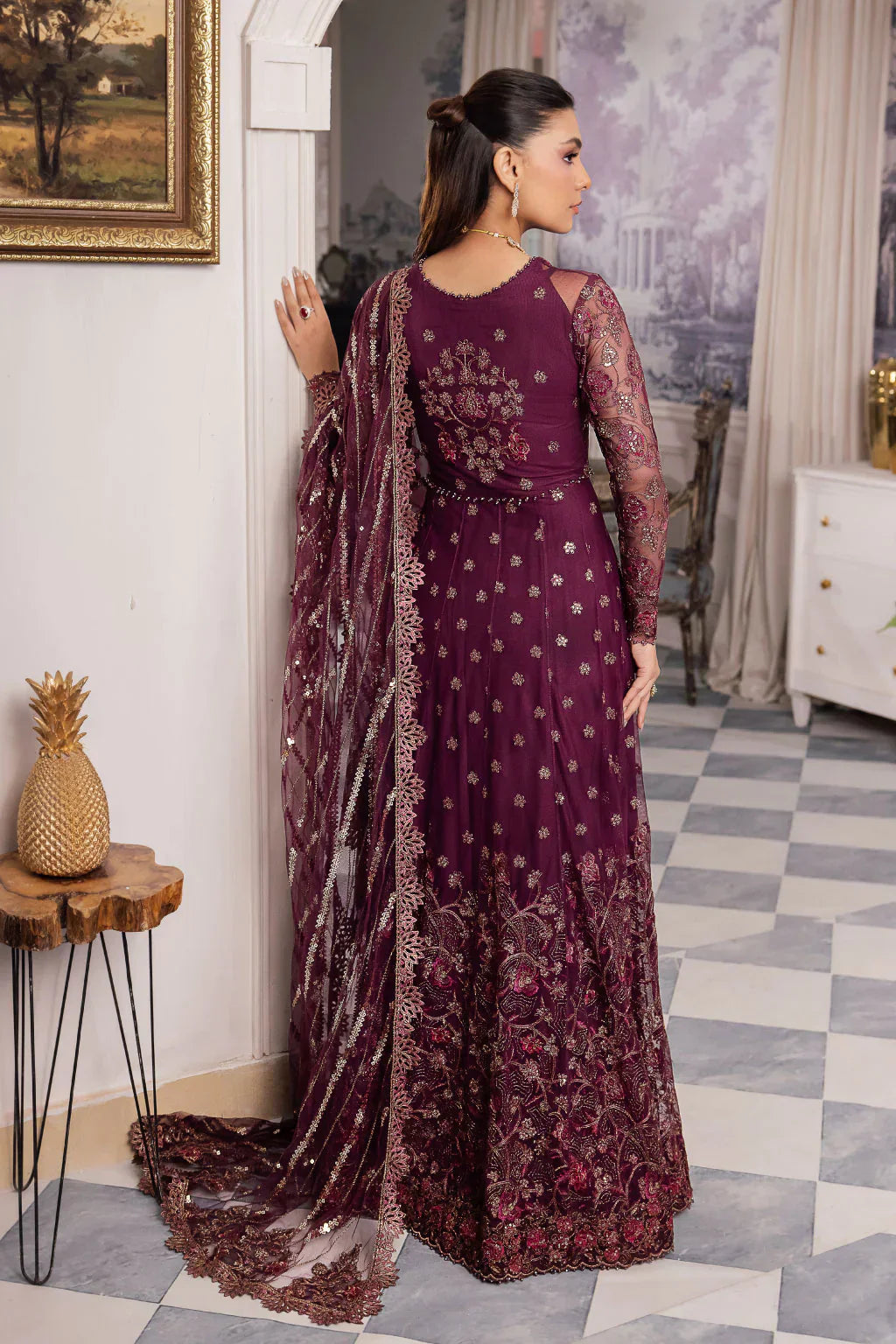 Iznik | Chinnon Chiffon | CC-37 AIDA - by - Libasekhas UK - Registered Vendor of : Iznik - 100% Original Designer Dresss