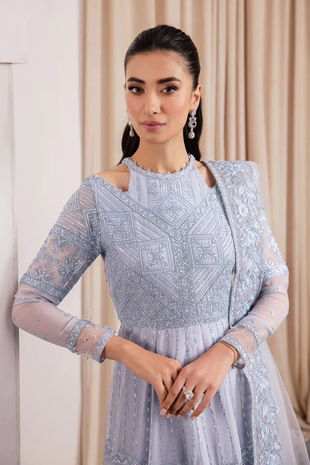 Iznik | Chinnon Chiffon | CC-38 IZARA - by - Libasekhas UK - Registered Vendor of : Iznik - 100% Original Designer Dresss