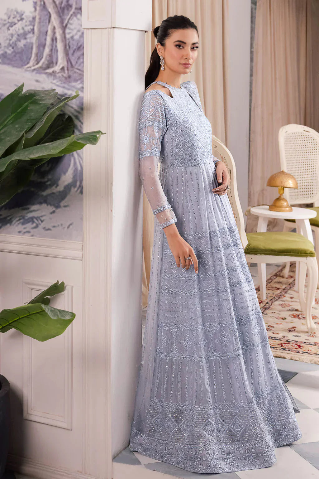Iznik | Chinnon Chiffon | CC-38 IZARA - by - Libasekhas UK - Registered Vendor of : Iznik - 100% Original Designer Dresss