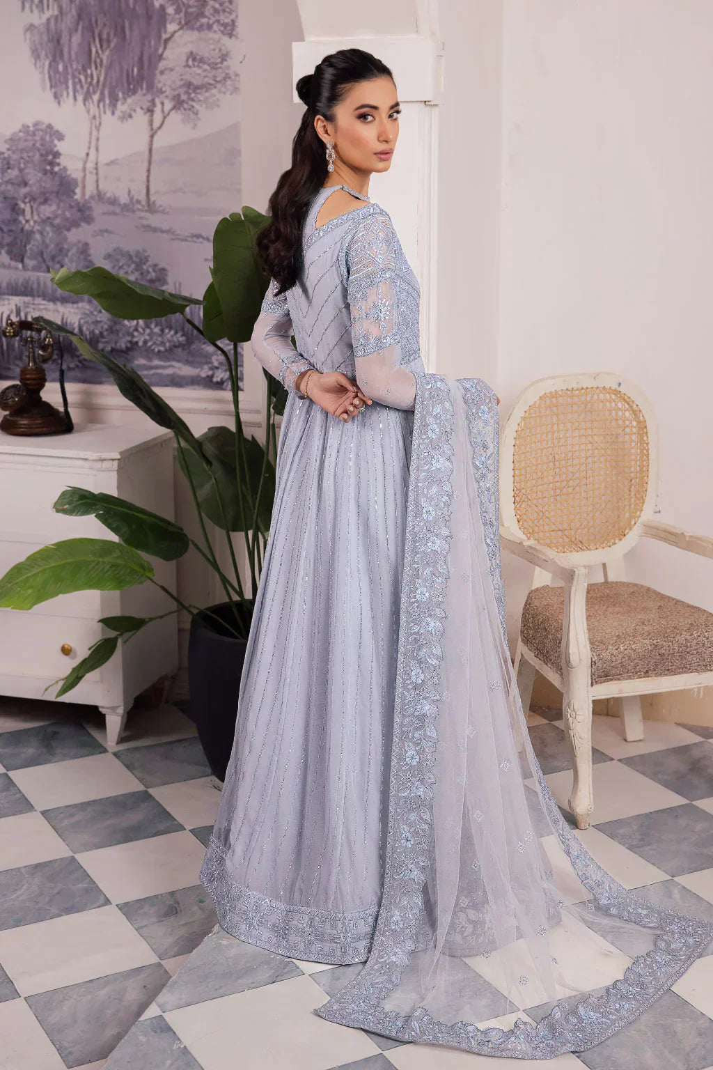 Iznik | Chinnon Chiffon | CC-38 IZARA - by - Libasekhas UK - Registered Vendor of : Iznik - 100% Original Designer Dresss