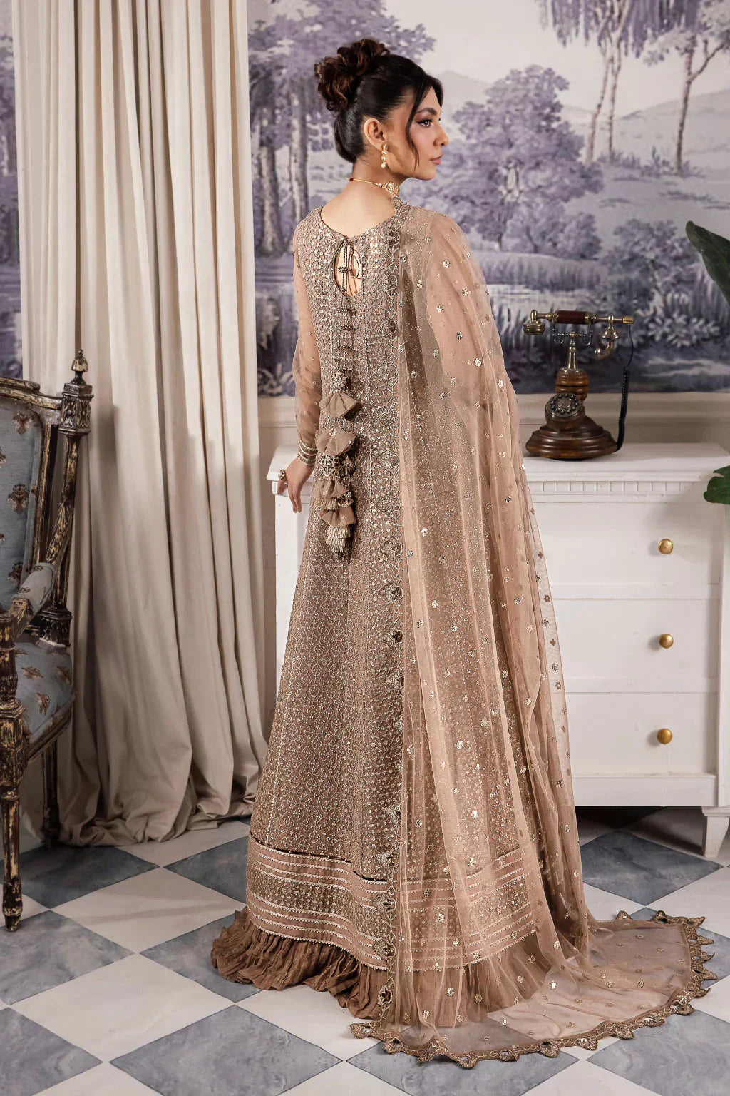 Iznik | Chinnon Chiffon | CC-36 DAMIYAH - by - Libasekhas UK - Registered Vendor of : Iznik - 100% Original Designer Dresss