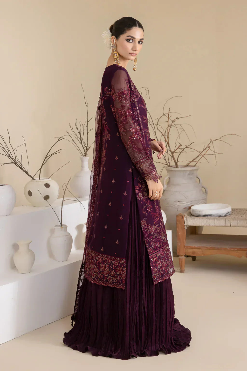 Iznik | Chinnon Chiffon | CC-28 KEEYA - by - Libasekhas UK - Registered Vendor of : Iznik - 100% Original Designer Dresss