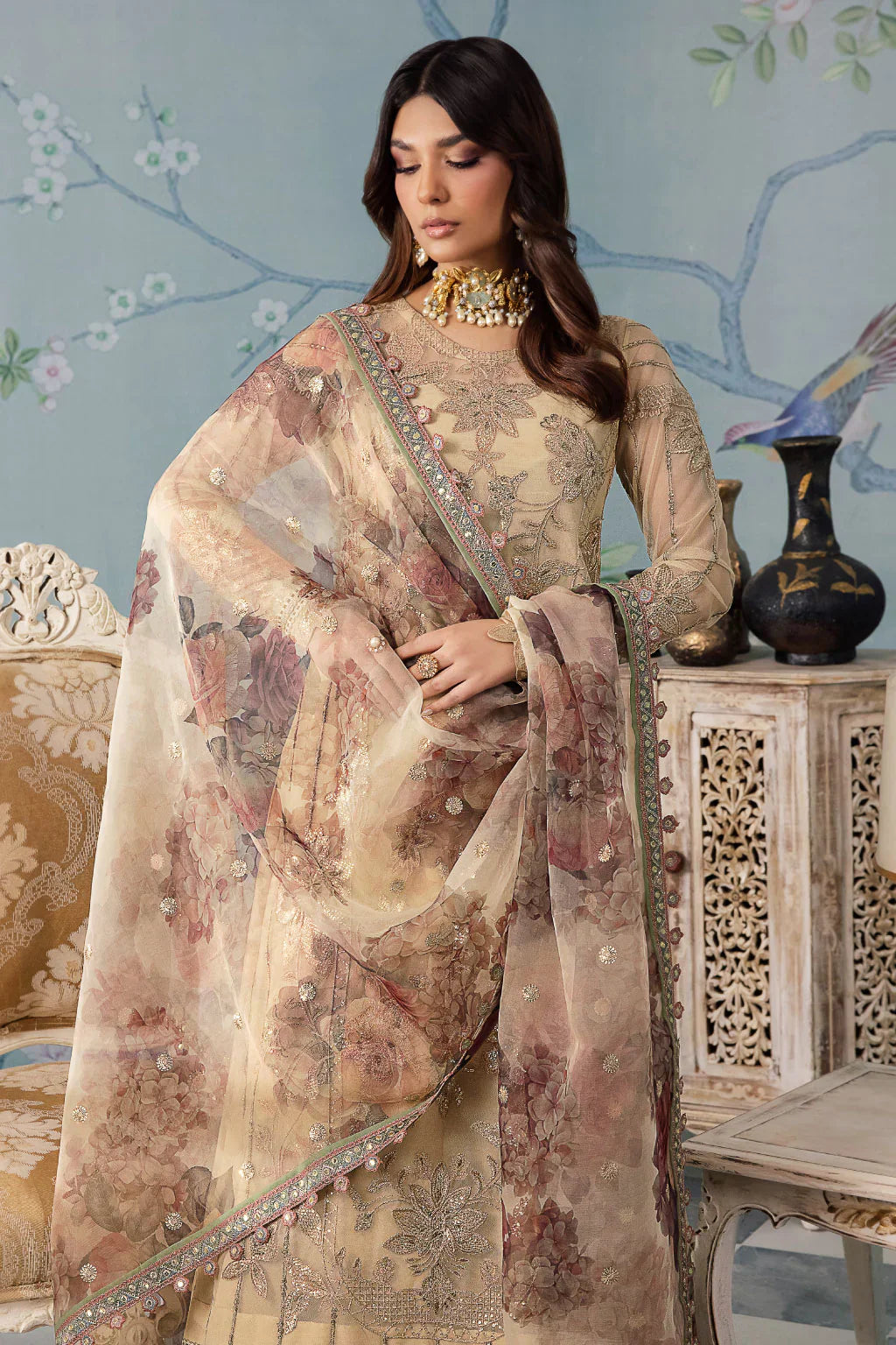 Iznik | Chinnon Chiffon | CC-31 ALYA - by - Libasekhas UK - Registered Vendor of : Iznik - 100% Original Designer Dresss
