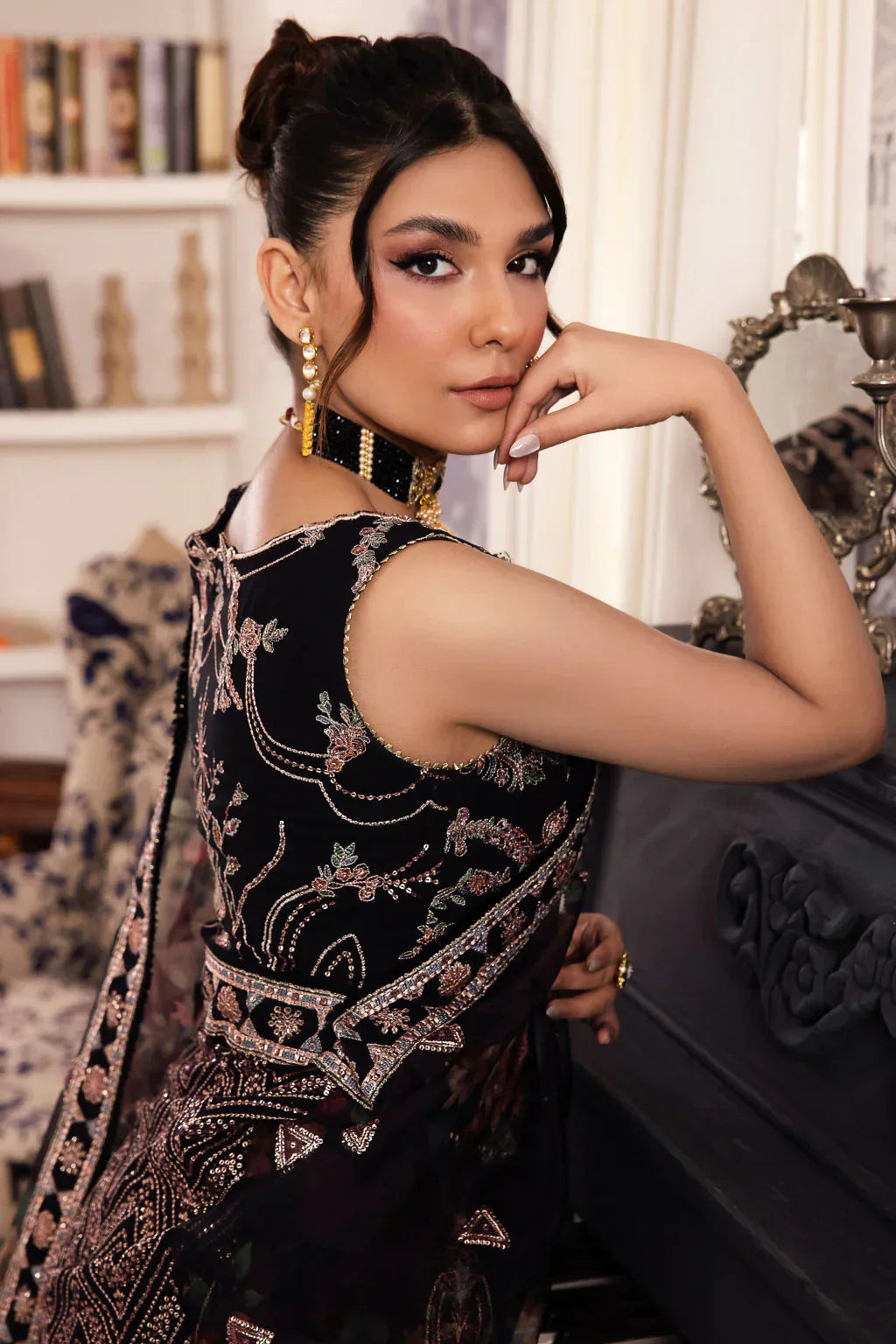 Iznik | Chinnon Chiffon | CC-32 KIAH - by - Libasekhas UK - Registered Vendor of : Iznik - 100% Original Designer Dresss