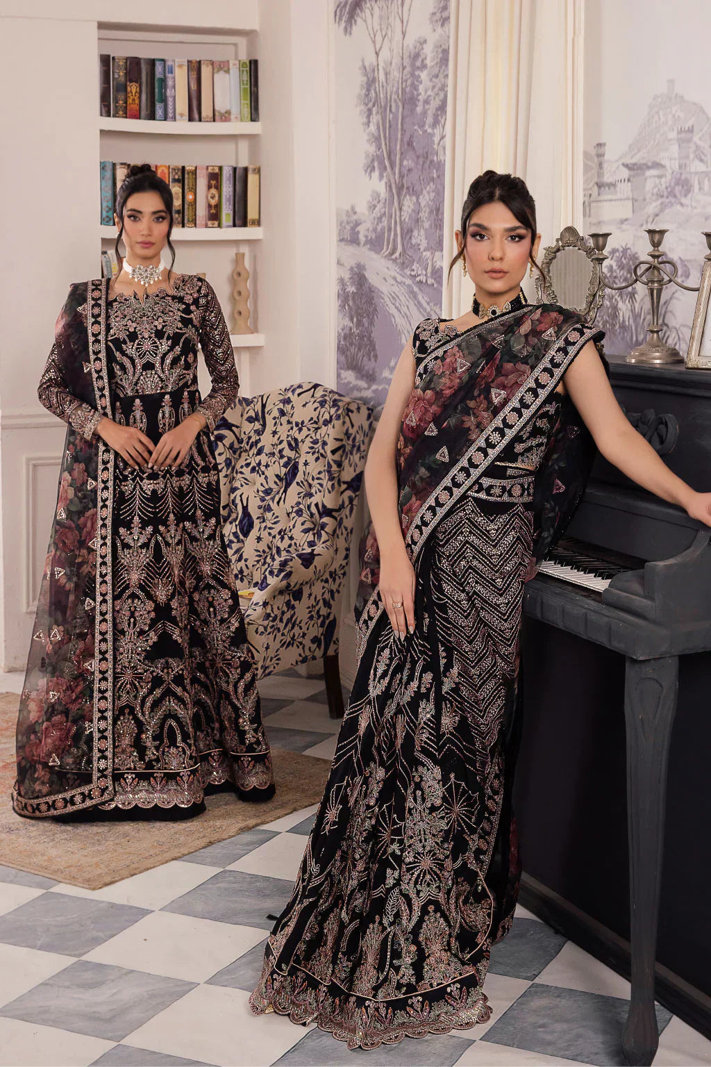 Iznik | Chinnon Chiffon | CC-32 KIAH - by - Libasekhas UK - Registered Vendor of : Iznik - 100% Original Designer Dresss