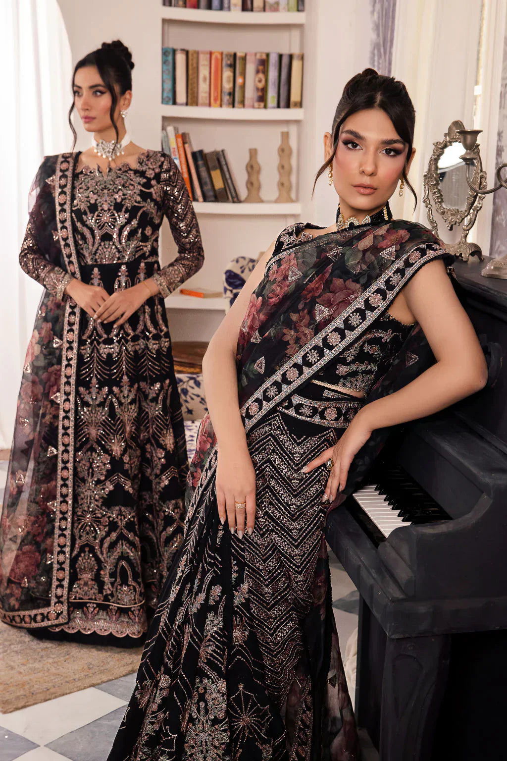 Iznik | Chinnon Chiffon | CC-32 KIAH - by - Libasekhas UK - Registered Vendor of : Iznik - 100% Original Designer Dresss