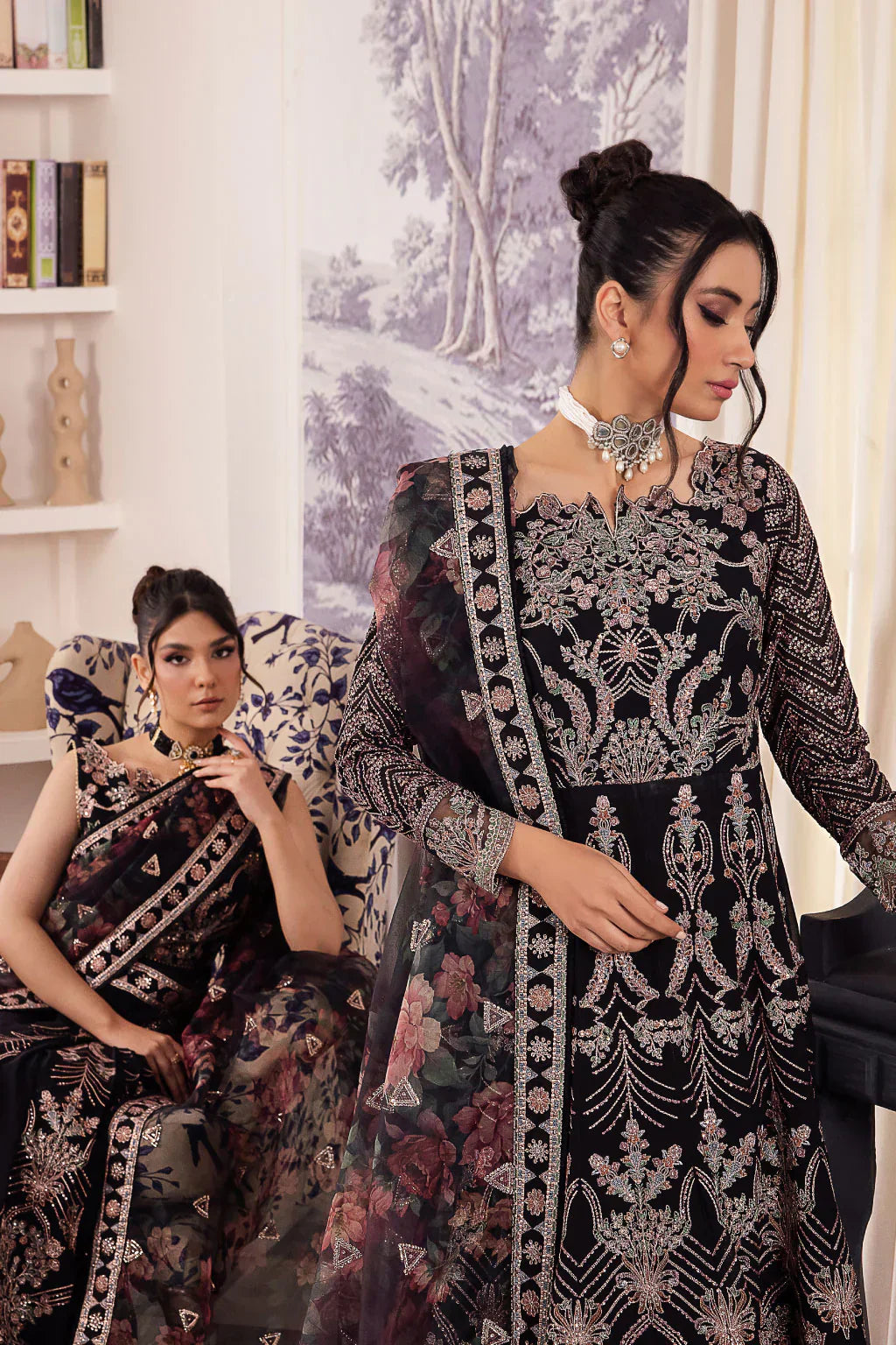 Iznik | Chinnon Chiffon | CC-32 KIAH - by - Libasekhas UK - Registered Vendor of : Iznik - 100% Original Designer Dresss