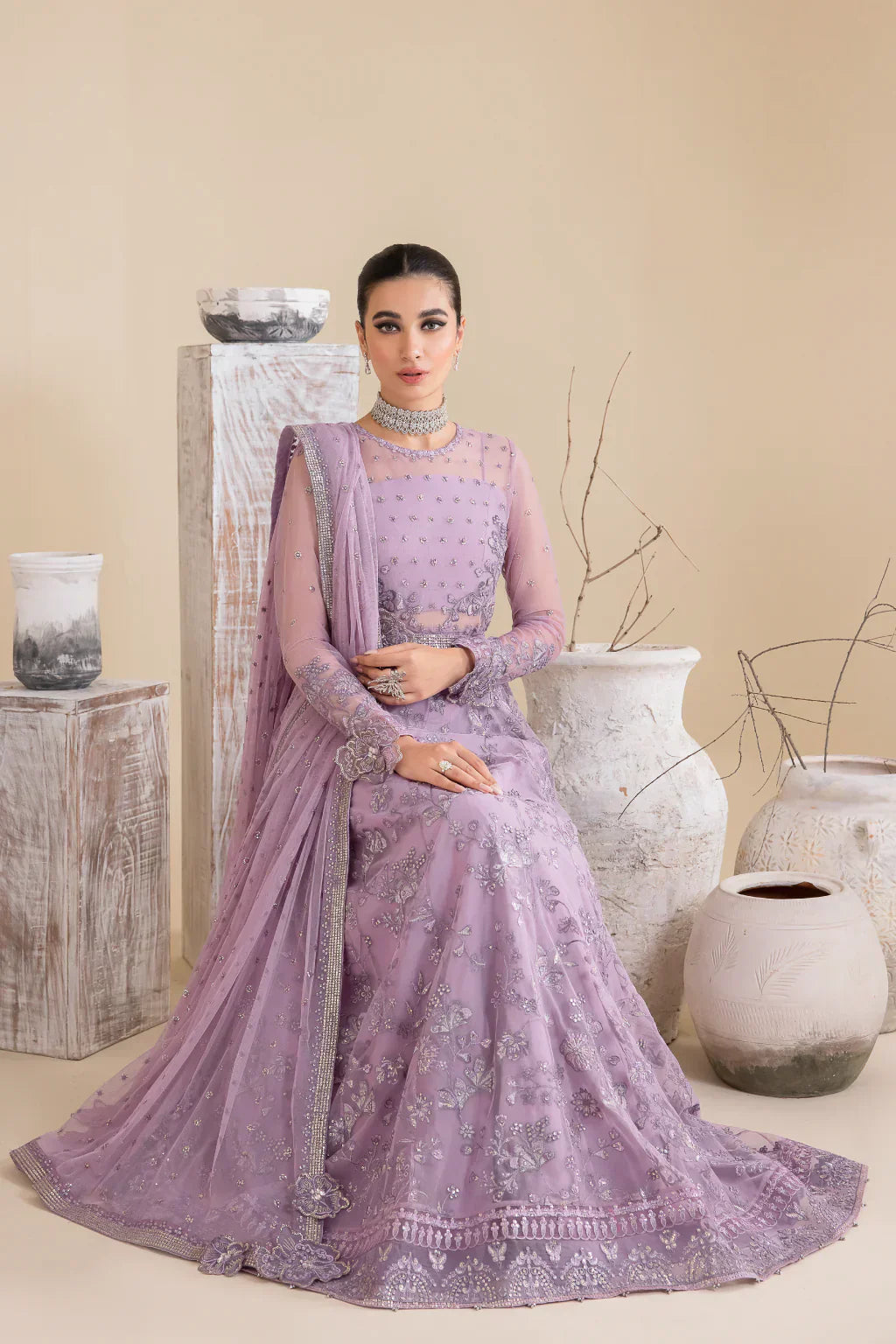 Iznik | Chinnon Chiffon | CC-25 REBECCA - by - Libasekhas UK - Registered Vendor of : Iznik - 100% Original Designer Dresss
