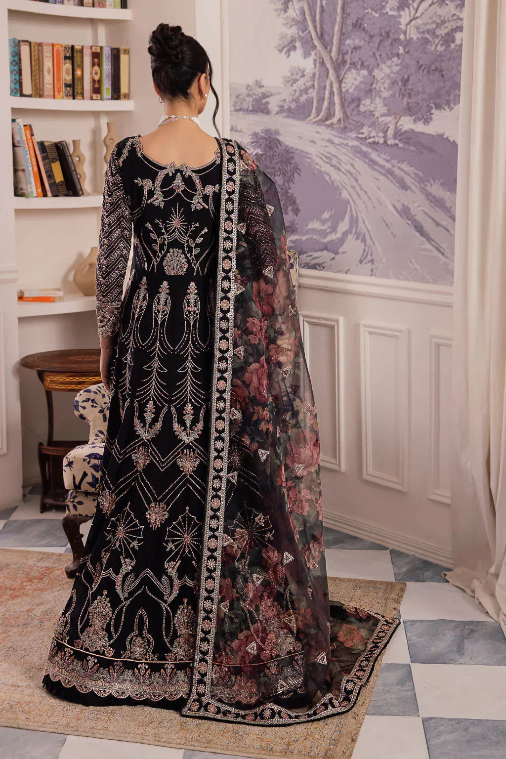 Iznik | Chinnon Chiffon | CC-32 KIAH - by - Libasekhas UK - Registered Vendor of : Iznik - 100% Original Designer Dresss
