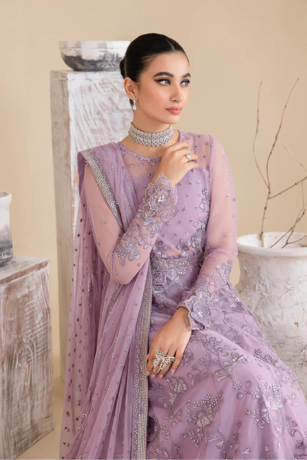 Iznik | Chinnon Chiffon | CC-25 REBECCA - by - Libasekhas UK - Registered Vendor of : Iznik - 100% Original Designer Dresss