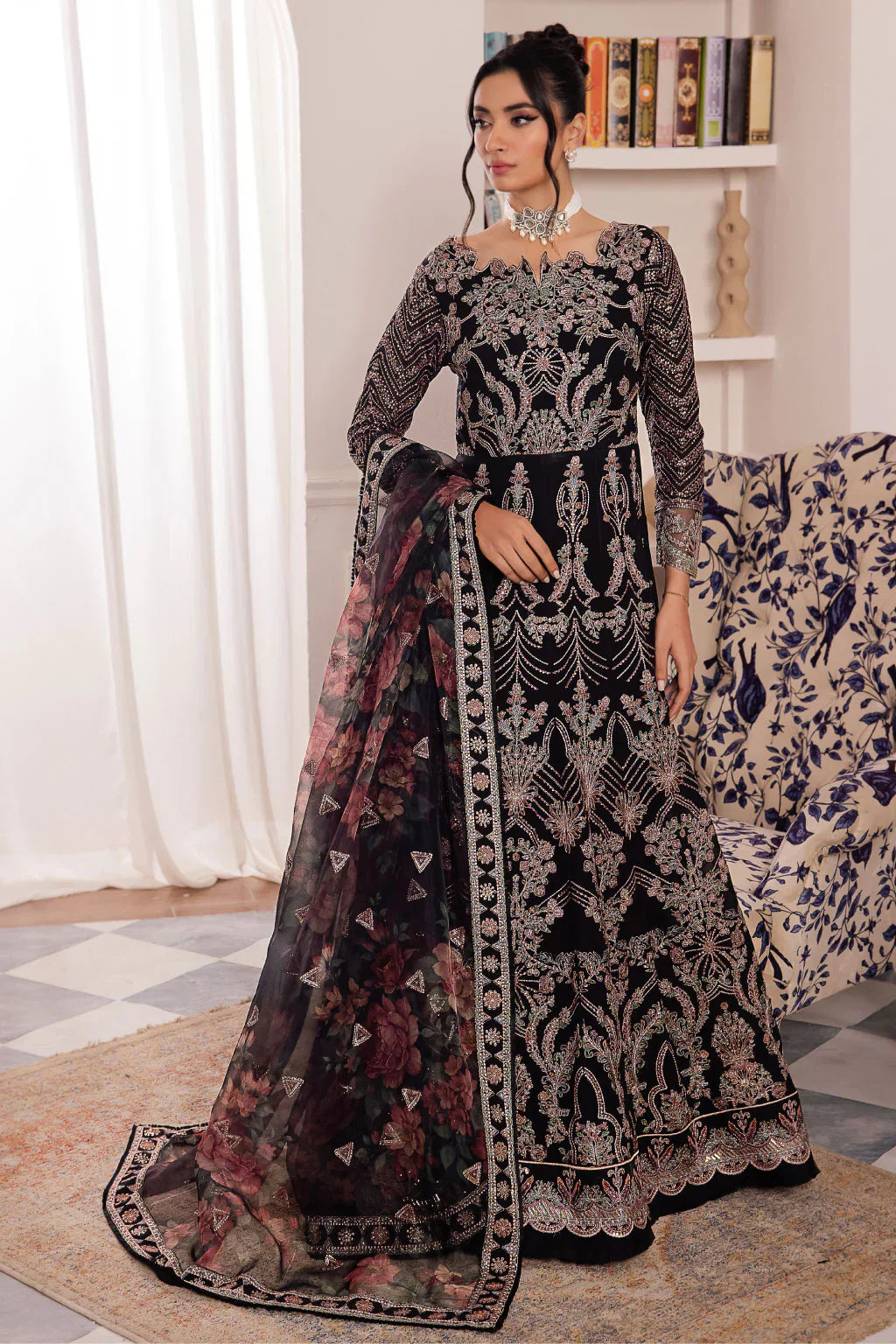 Iznik | Chinnon Chiffon | CC-32 KIAH - by - Libasekhas UK - Registered Vendor of : Iznik - 100% Original Designer Dresss