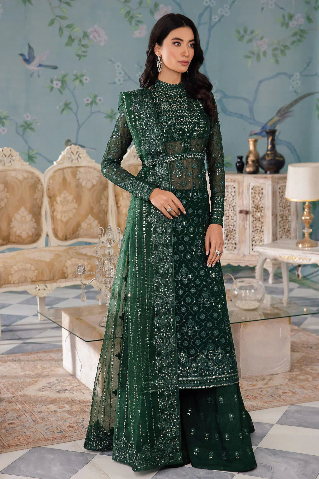 Iznik | Chinnon Chiffon | CC-40 KEZIAH - by - Libasekhas UK - Registered Vendor of : Iznik - 100% Original Designer Dresss