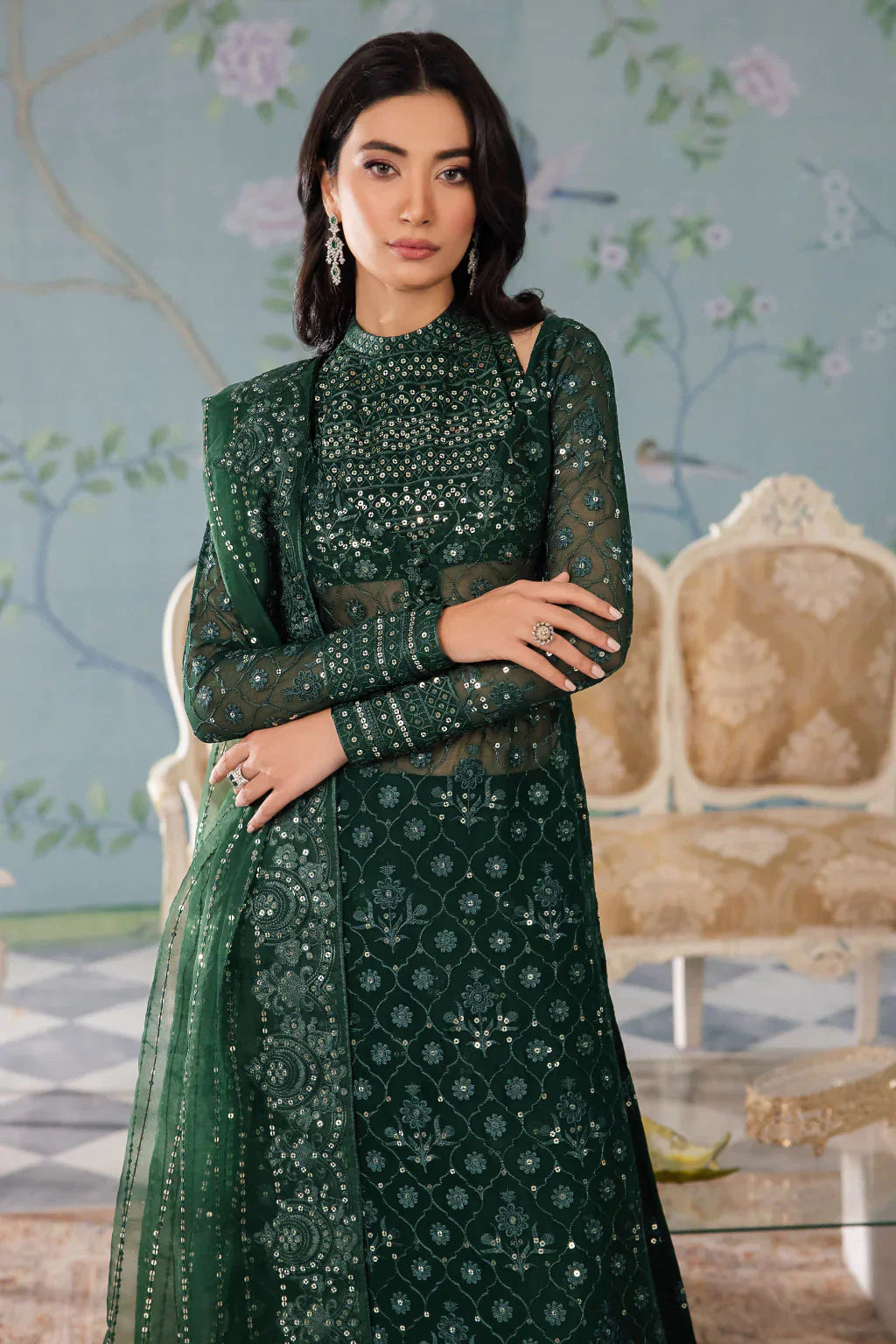 Iznik | Chinnon Chiffon | CC-40 KEZIAH - by - Libasekhas UK - Registered Vendor of : Iznik - 100% Original Designer Dresss