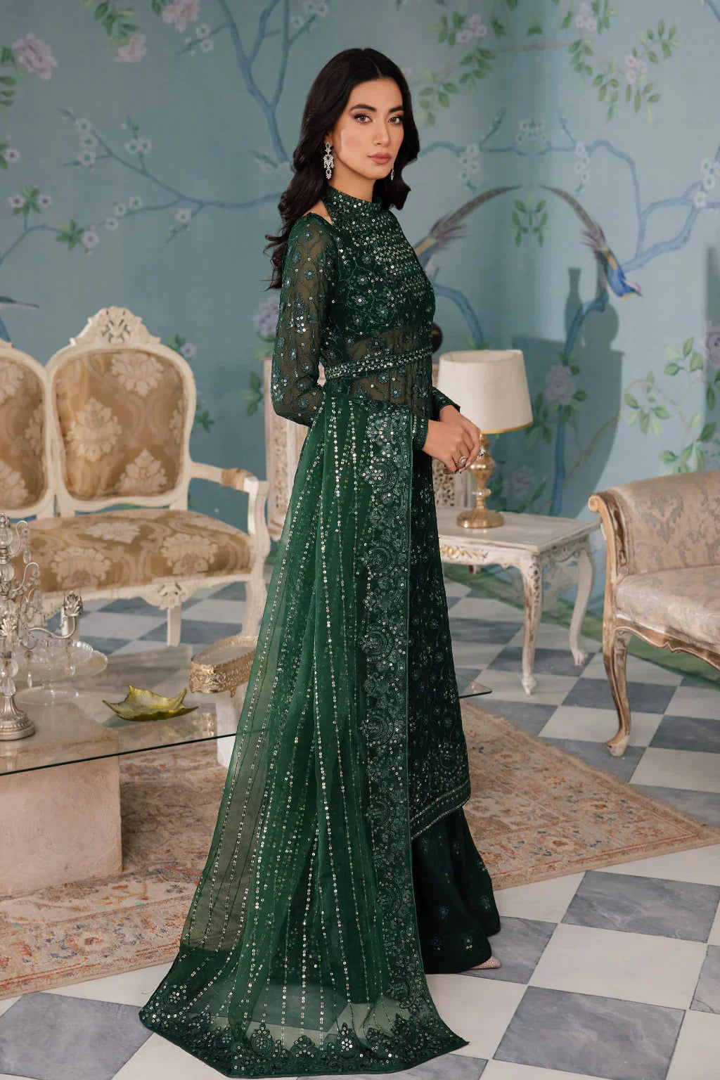 Iznik | Chinnon Chiffon | CC-40 KEZIAH - by - Libasekhas UK - Registered Vendor of : Iznik - 100% Original Designer Dresss