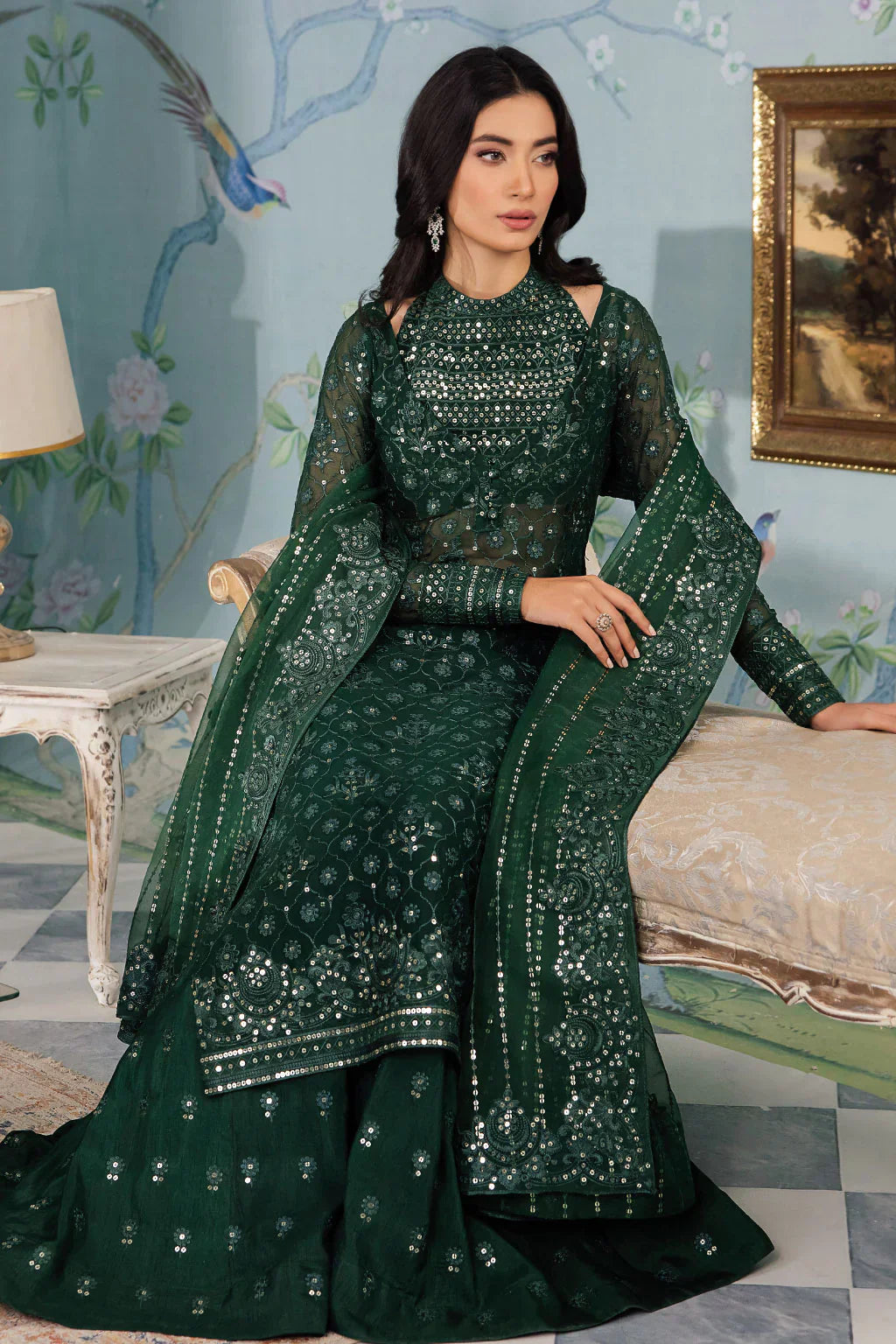 Iznik | Chinnon Chiffon | CC-40 KEZIAH - by - Libasekhas UK - Registered Vendor of : Iznik - 100% Original Designer Dresss