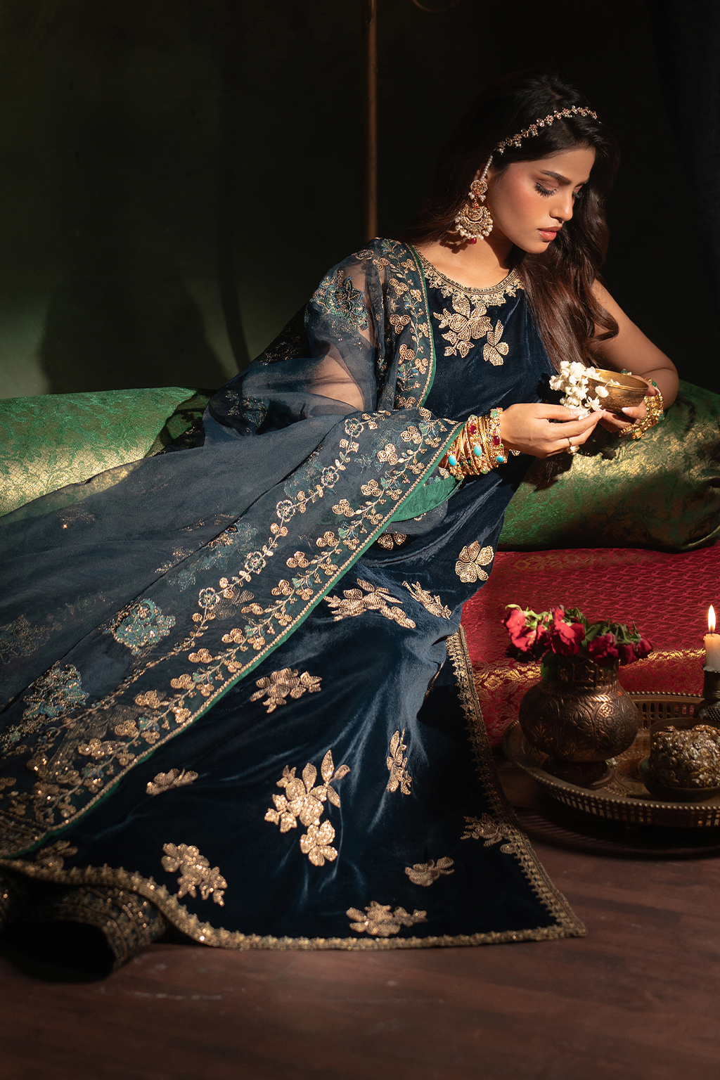 Iznik | Exclusive Velvet | IV-51 - by - Libasekhas UK - Registered Vendor of : Iznik - 100% Original Designer Dresss