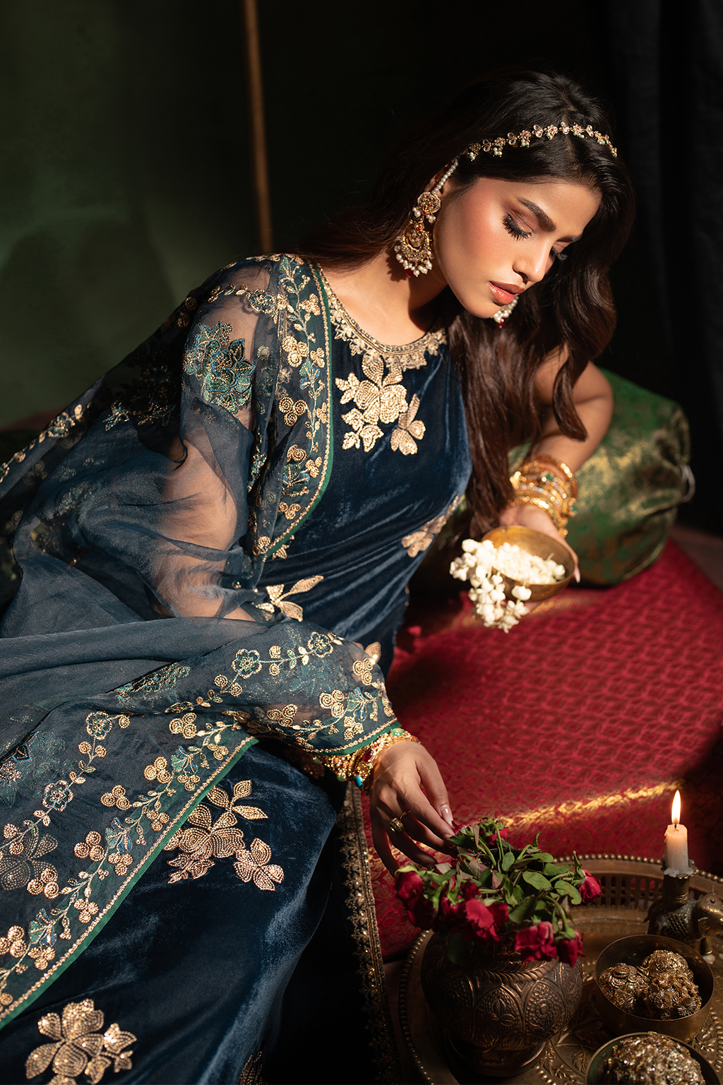 Iznik | Exclusive Velvet | IV-51 - by - Libasekhas UK - Registered Vendor of : Iznik - 100% Original Designer Dresss