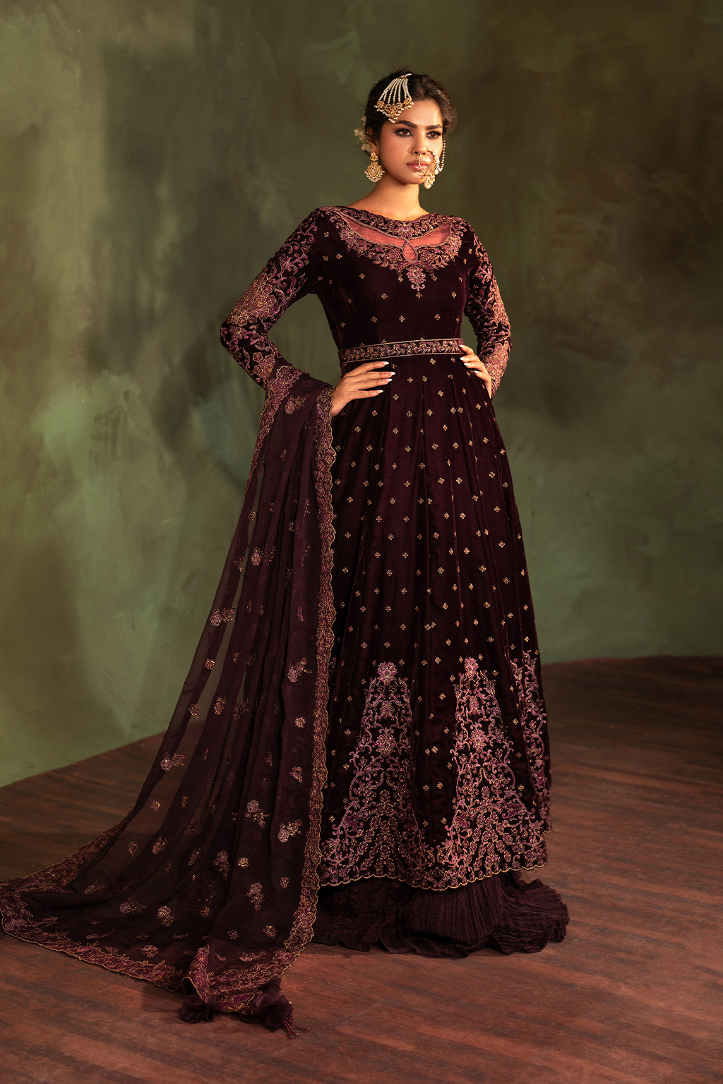 Iznik | Exclusive Velvet | IV-54 - by - Libasekhas UK - Registered Vendor of : Iznik - 100% Original Designer Dresss
