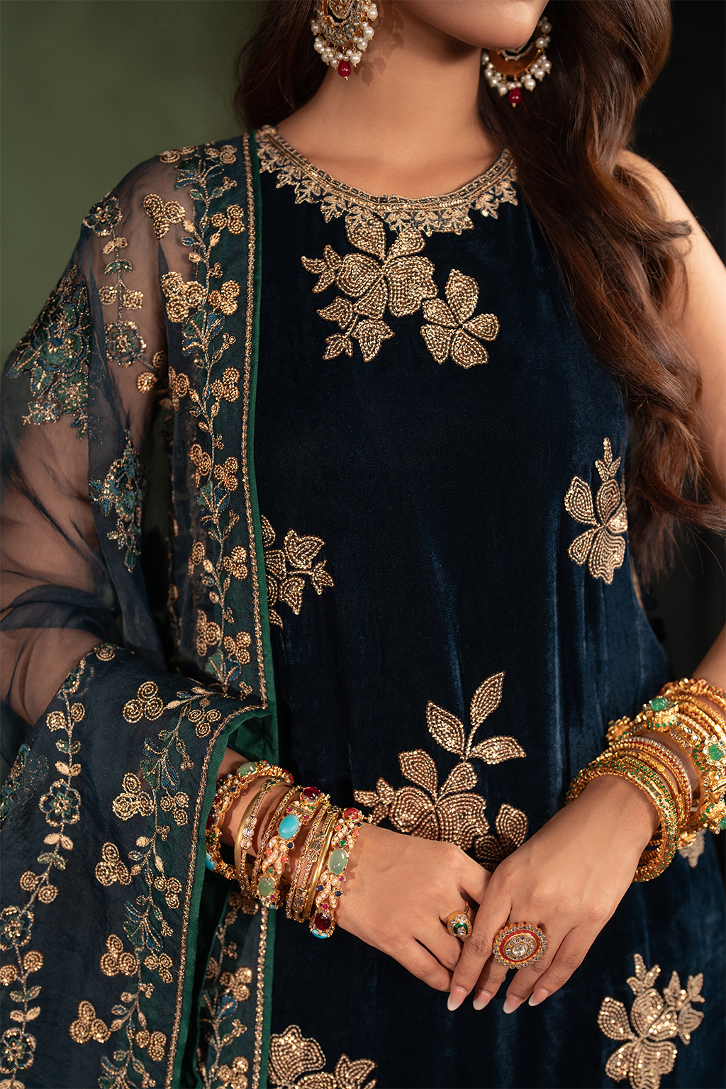Iznik | Exclusive Velvet | IV-51 - by - Libasekhas UK - Registered Vendor of : Iznik - 100% Original Designer Dresss