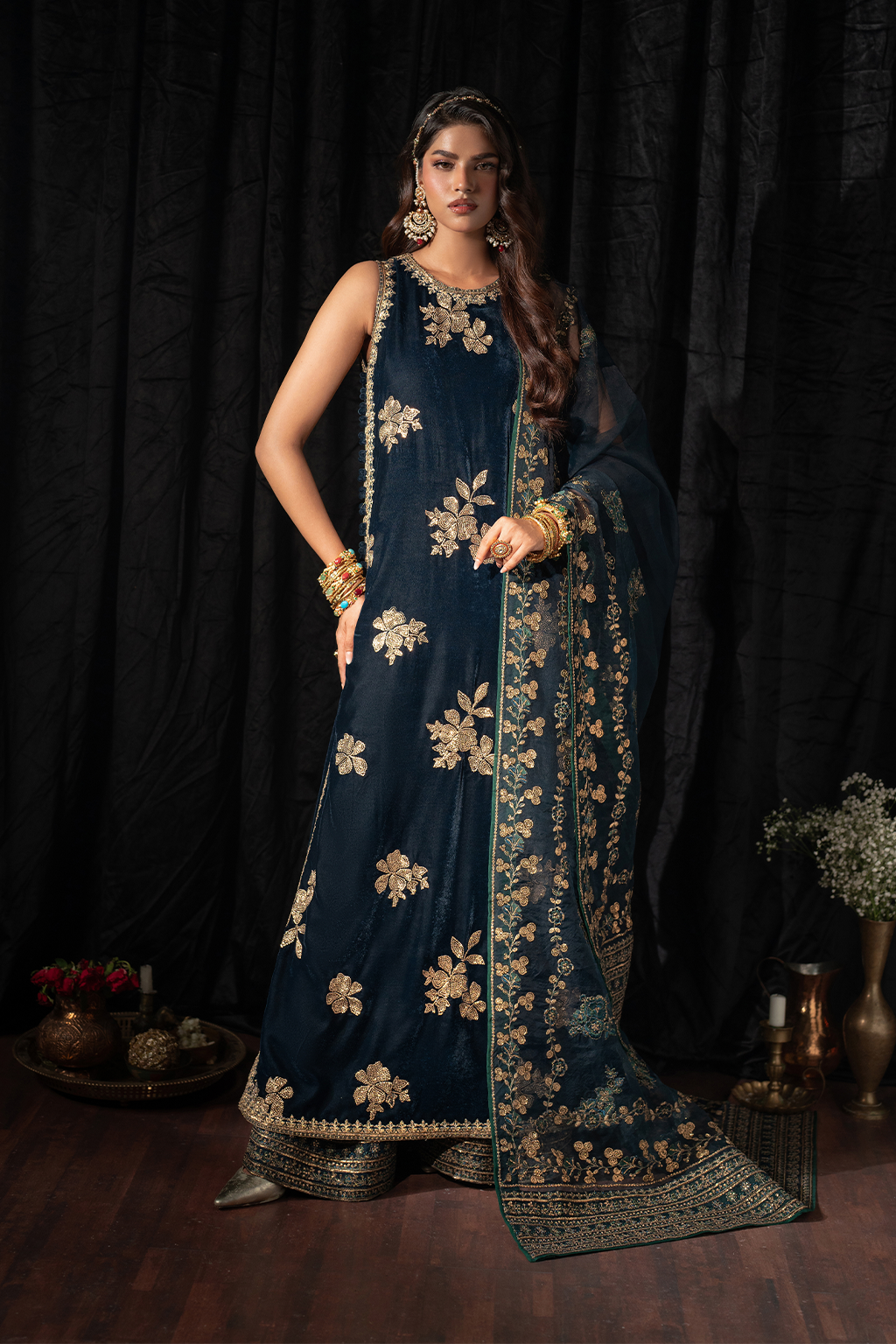 Iznik | Exclusive Velvet | IV-51 - by - Libasekhas UK - Registered Vendor of : Iznik - 100% Original Designer Dresss