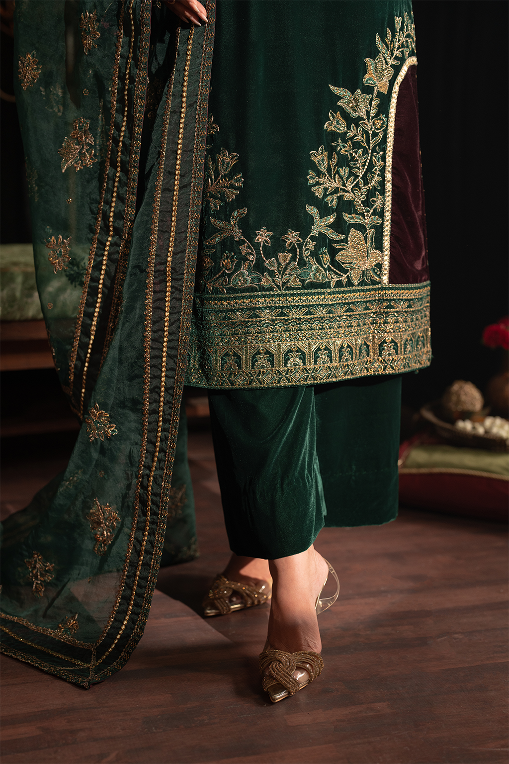 Iznik | Exclusive Velvet | IV-48 - by - Libasekhas UK - Registered Vendor of : Iznik - 100% Original Designer Dresss