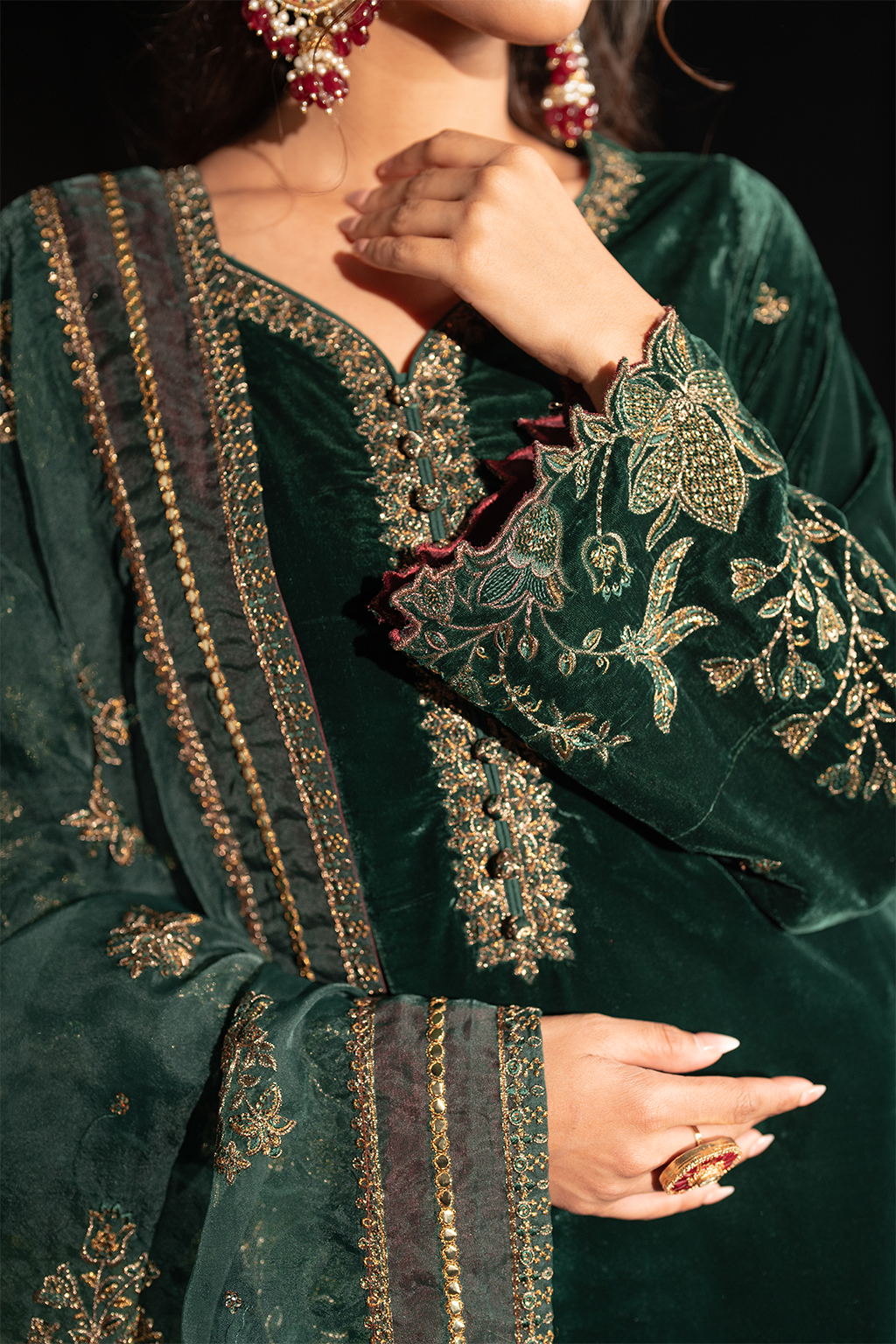 Iznik | Exclusive Velvet | IV-48 - by - Libasekhas UK - Registered Vendor of : Iznik - 100% Original Designer Dresss