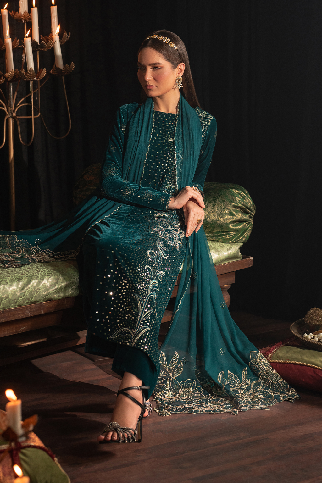 Iznik | Exclusive Velvet | IV-47 - by - Libasekhas UK - Registered Vendor of : Iznik - 100% Original Designer Dresss