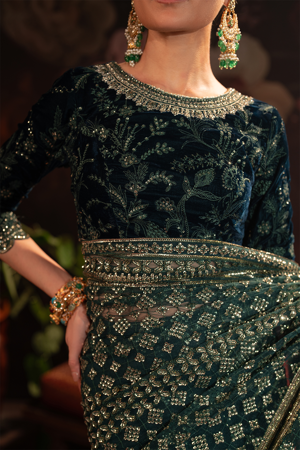 Iznik | Exclusive Velvet | IV-46 - by - Libasekhas UK - Registered Vendor of : Iznik - 100% Original Designer Dresss