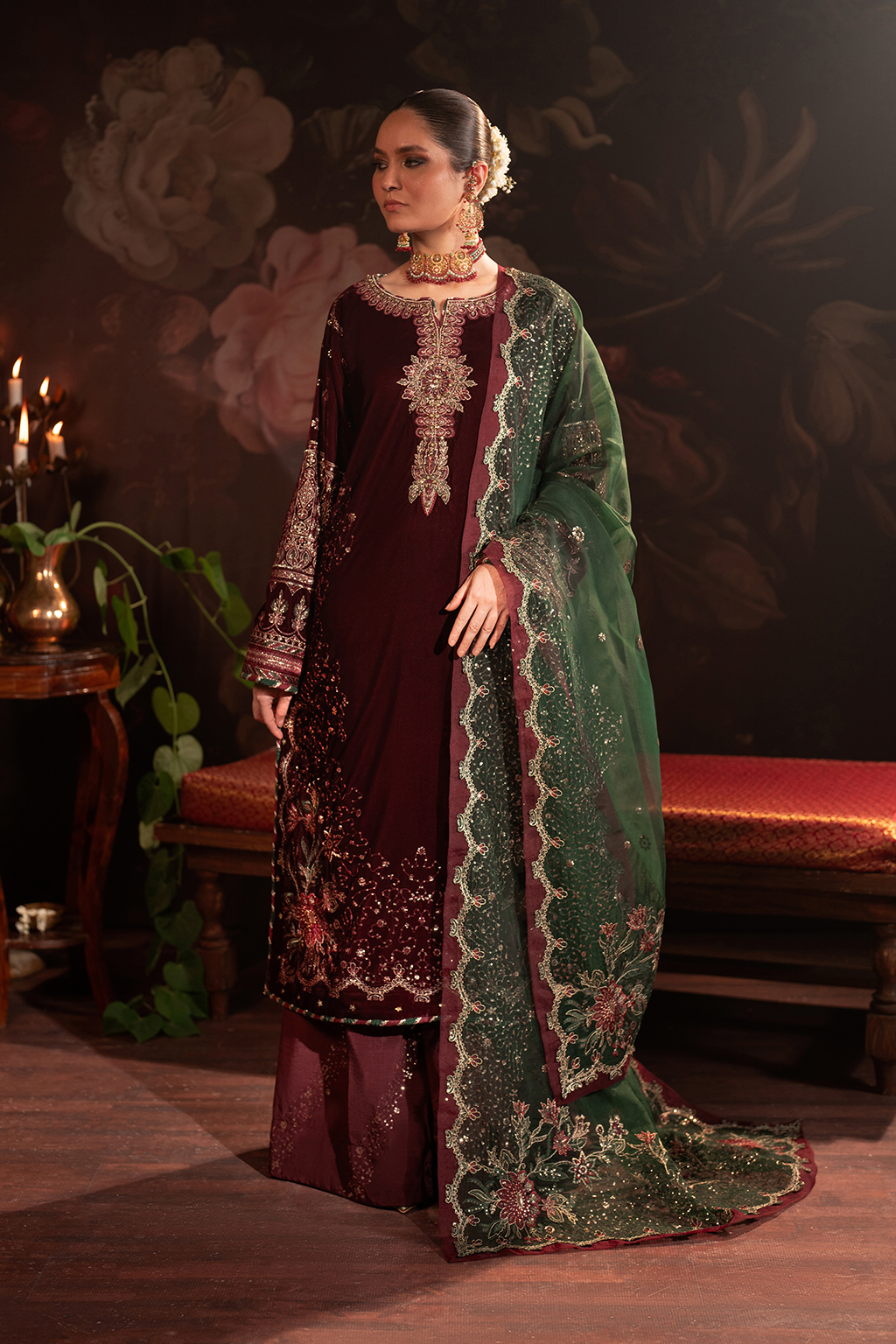 Iznik | Exclusive Velvet | IV-39 - by - Libasekhas UK - Registered Vendor of : Iznik - 100% Original Designer Dresss