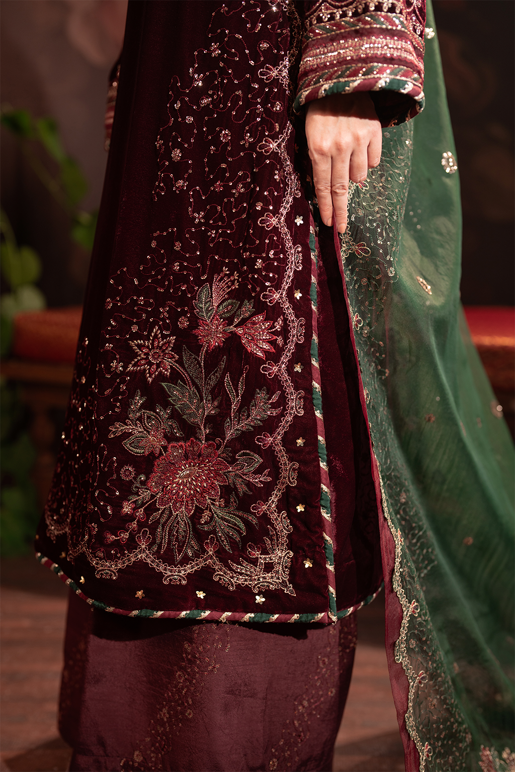 Iznik | Exclusive Velvet | IV-39 - by - Libasekhas UK - Registered Vendor of : Iznik - 100% Original Designer Dresss