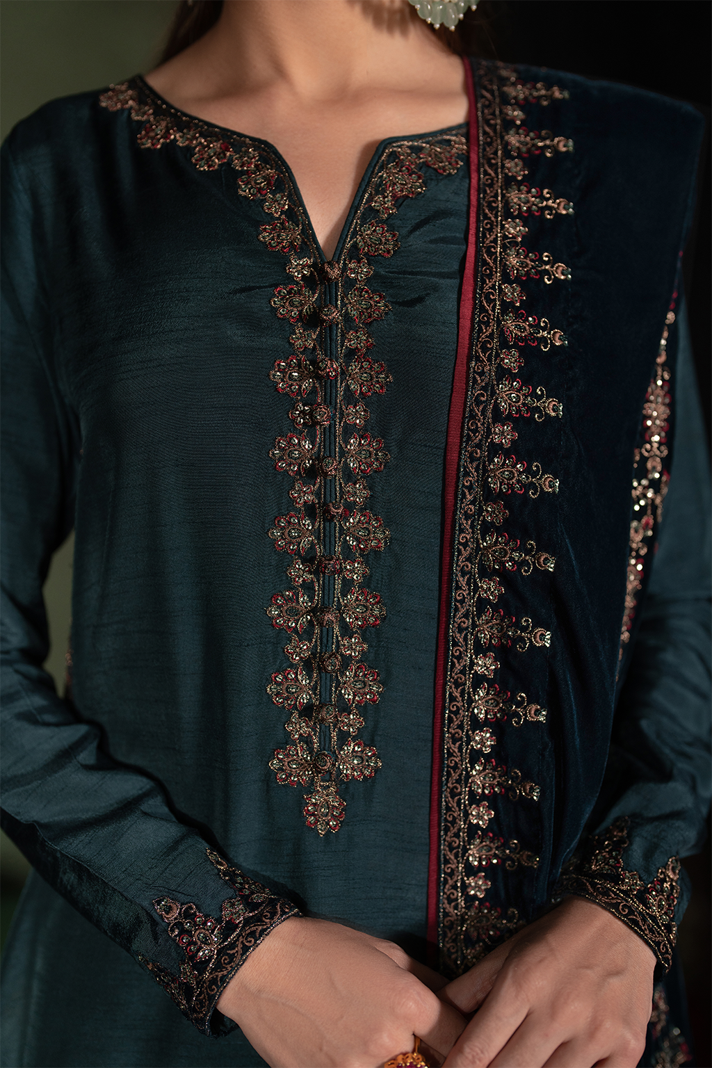 Iznik | Exclusive Velvet | IV-50 - by - Libasekhas UK - Registered Vendor of : Iznik - 100% Original Designer Dresss