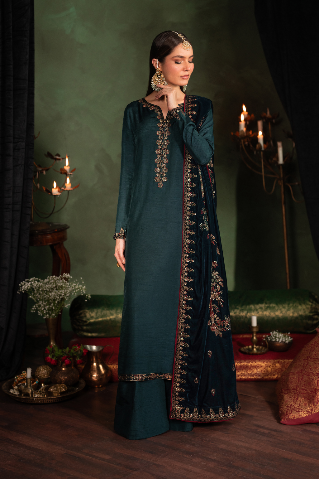 Iznik | Exclusive Velvet | IV-50 - by - Libasekhas UK - Registered Vendor of : Iznik - 100% Original Designer Dresss