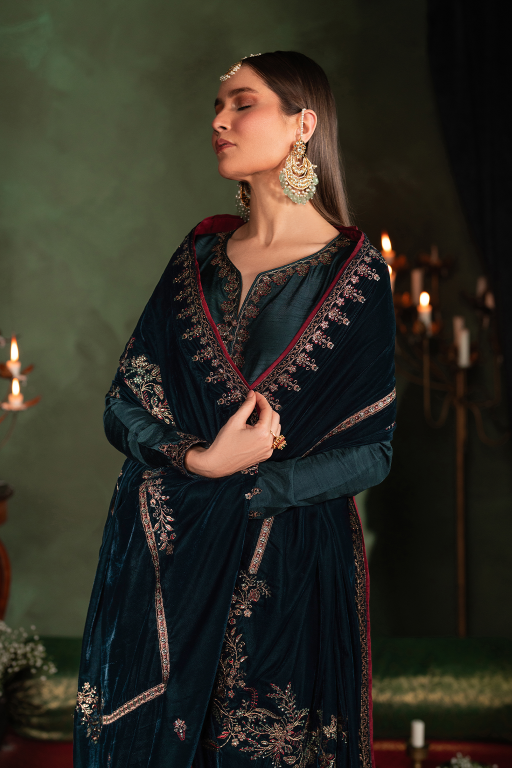 Iznik | Exclusive Velvet | IV-50 - by - Libasekhas UK - Registered Vendor of : Iznik - 100% Original Designer Dresss