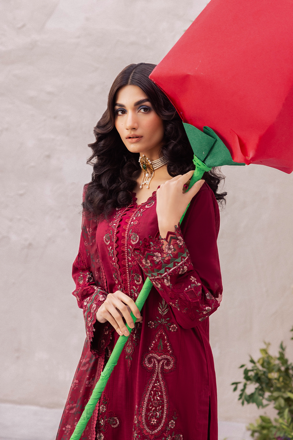 Iznik | Dahlia Embroidered Lawn | DL-01 - by - Libasekhas UK - Registered Vendor of : Iznik - 100% Original Designer Dresss