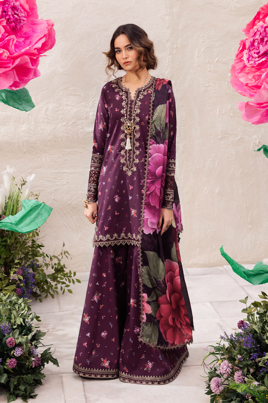 Iznik | Dahlia Embroidered Lawn | DL-06 - by - Libasekhas UK - Registered Vendor of : Iznik - 100% Original Designer Dresss