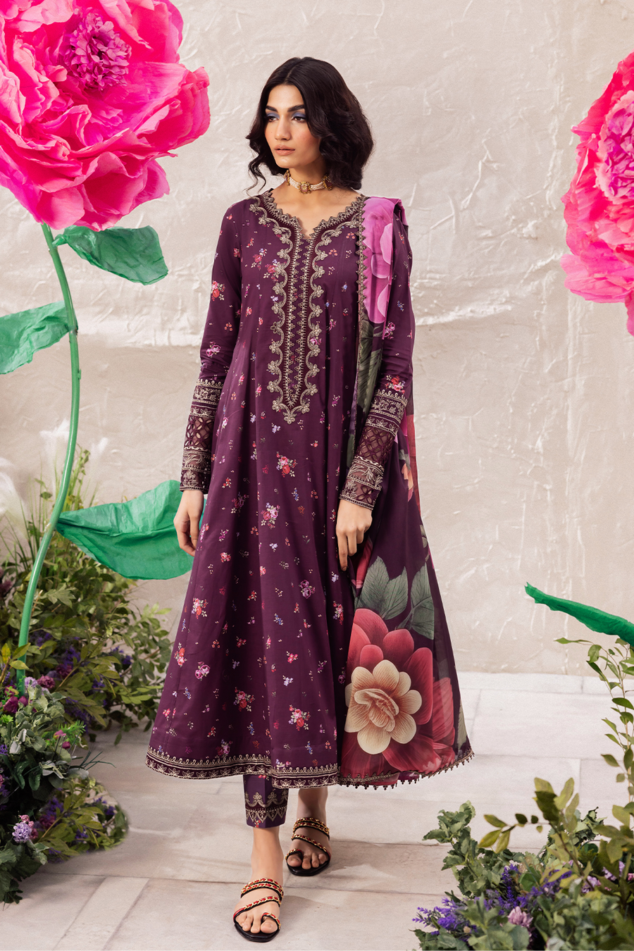 Iznik | Dahlia Embroidered Lawn | DL-06 - by - Libasekhas UK - Registered Vendor of : Iznik - 100% Original Designer Dresss