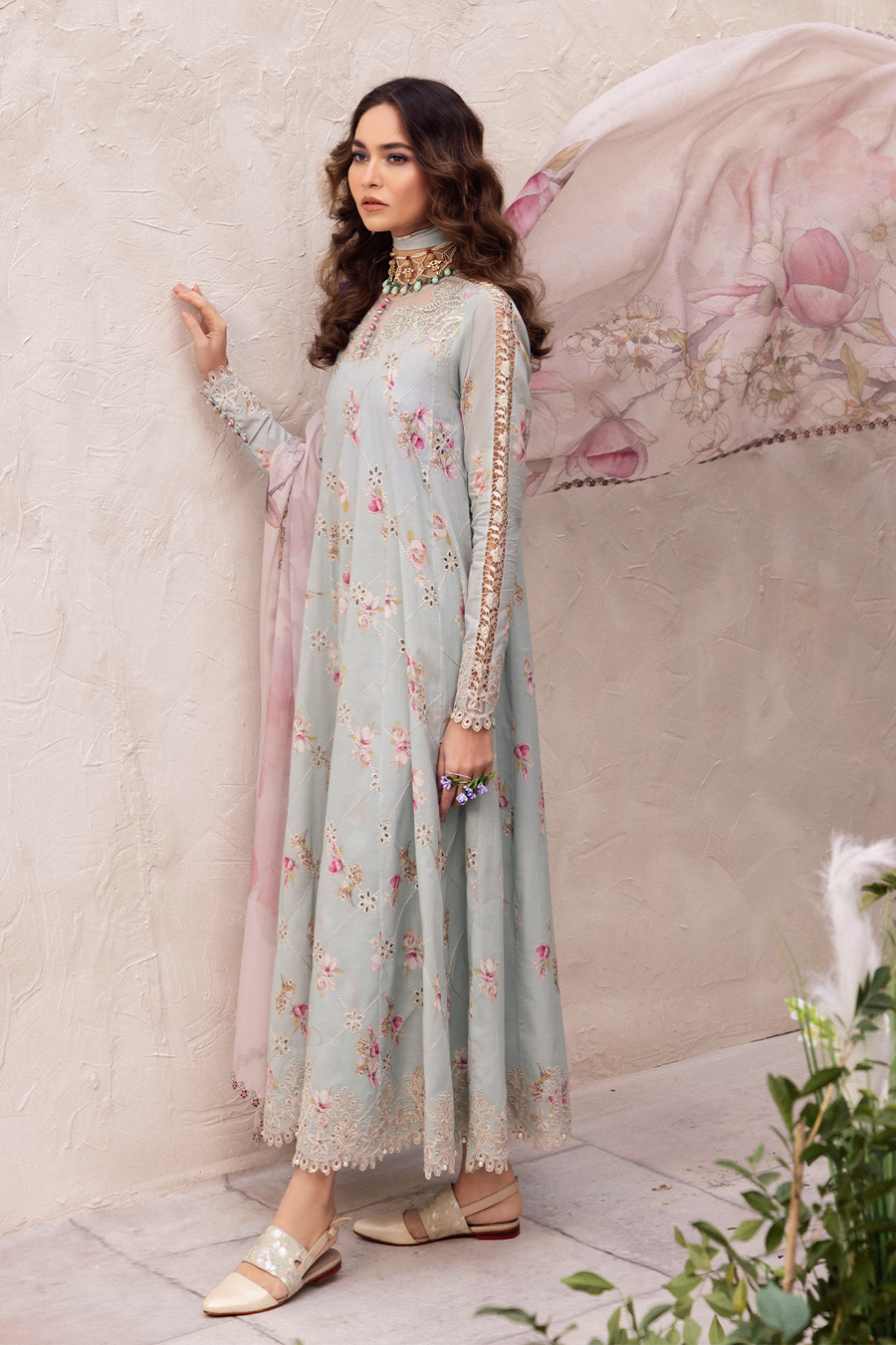 Iznik | Dahlia Embroidered Lawn | DL-10 - by - Libasekhas UK - Registered Vendor of : Iznik - 100% Original Designer Dresss