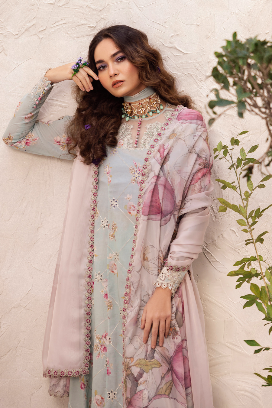 Iznik | Dahlia Embroidered Lawn | DL-10 - by - Libasekhas UK - Registered Vendor of : Iznik - 100% Original Designer Dresss