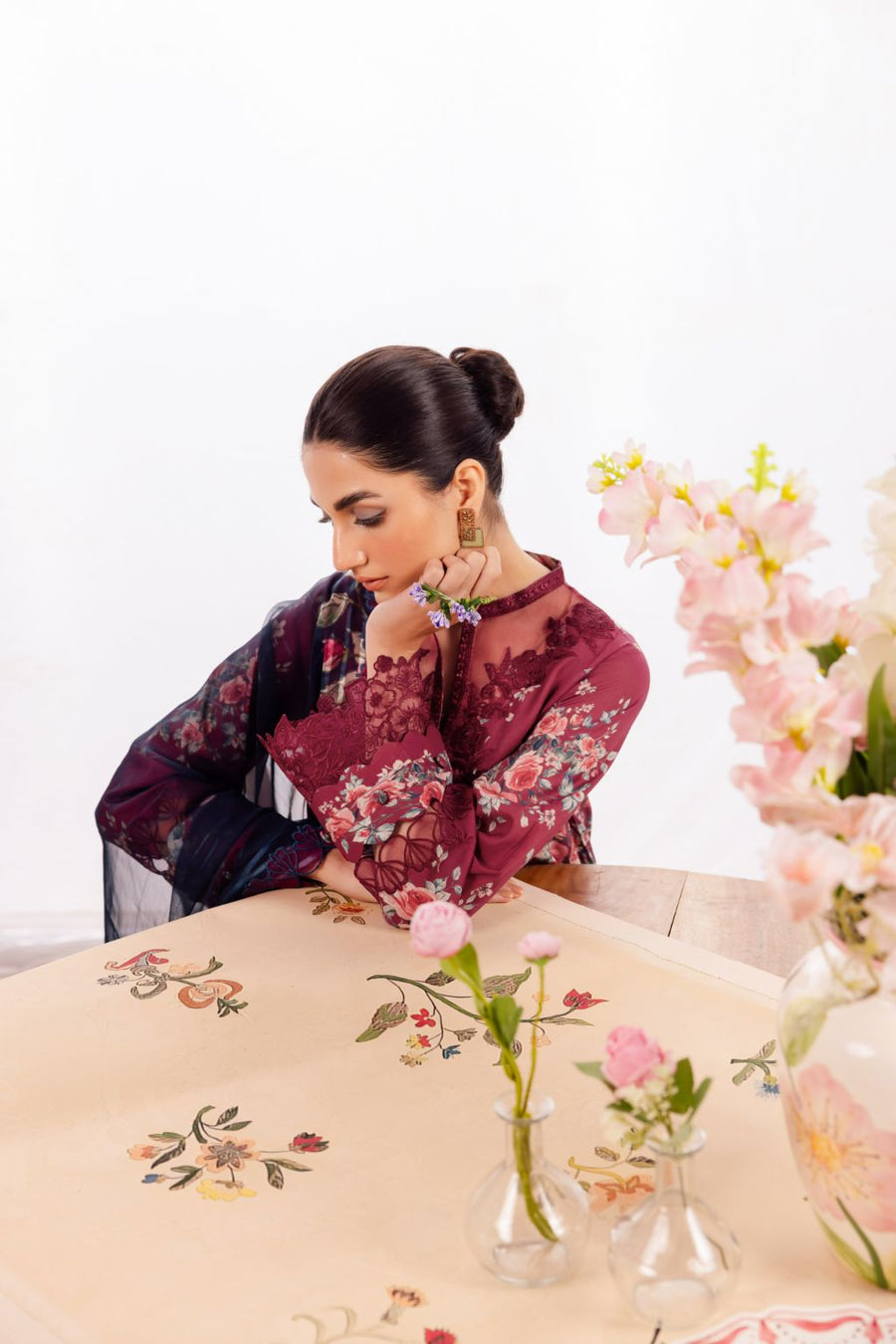 Iznik | Dahlia Embroidered Lawn | DL-11 - by - Libasekhas UK - Registered Vendor of : Iznik - 100% Original Designer Dresss
